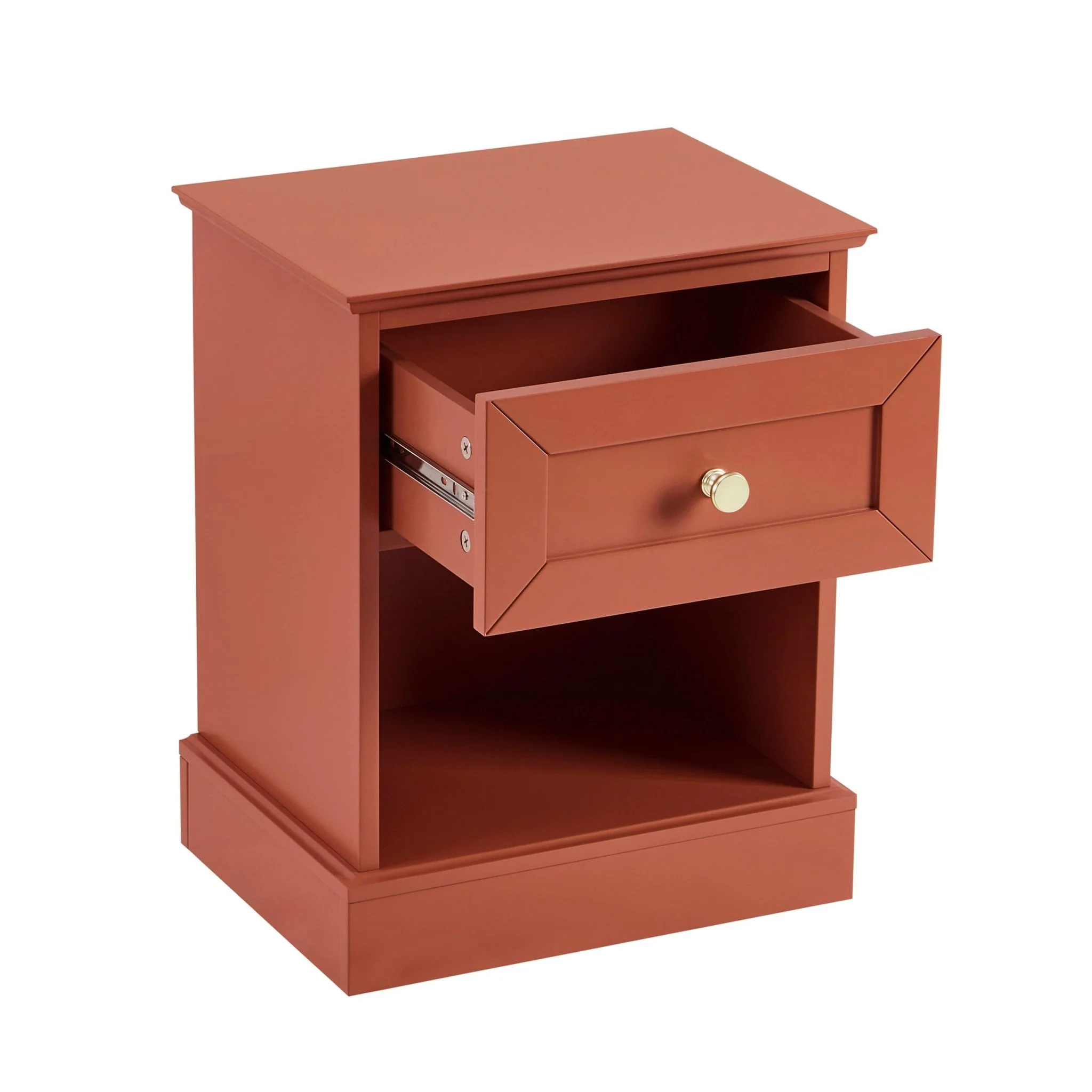 Ruby 1 Drawer Nightstand - Terracotta - Image 5