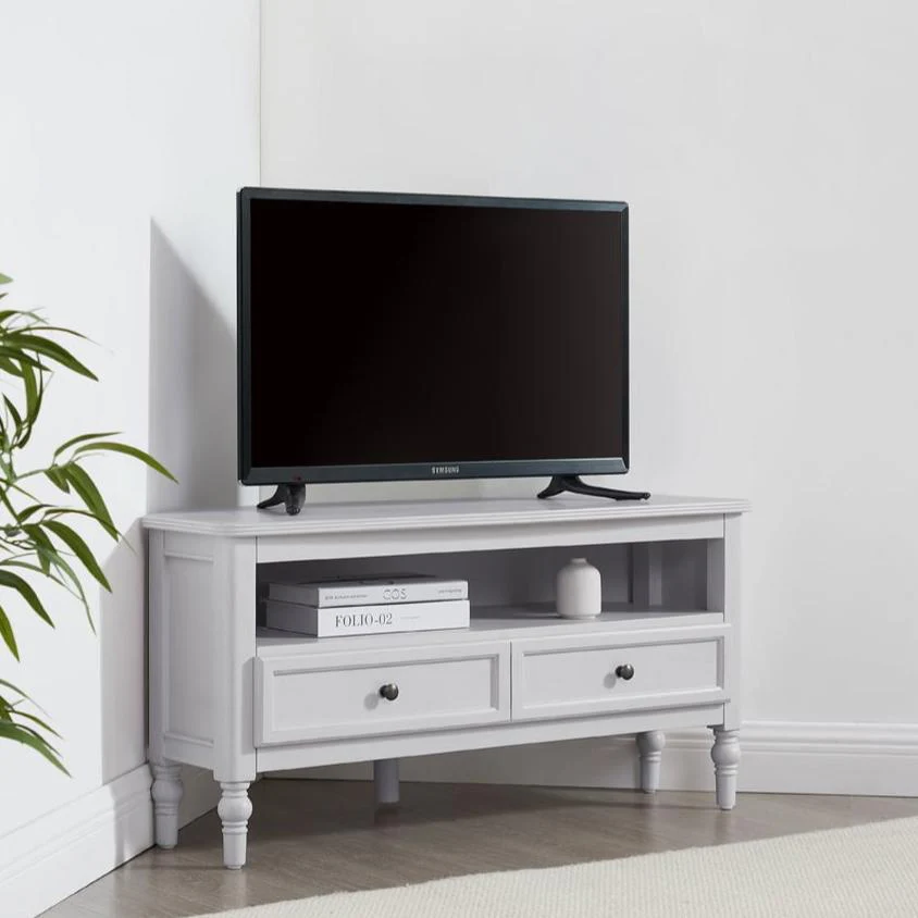 Ruby 100cm Corner TV Unit - Washed Stone - Image 3