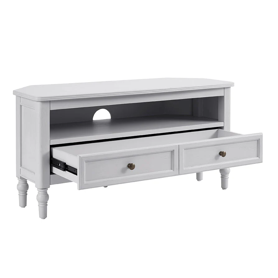 Ruby 100cm Corner TV Unit - Washed Stone - Image 6