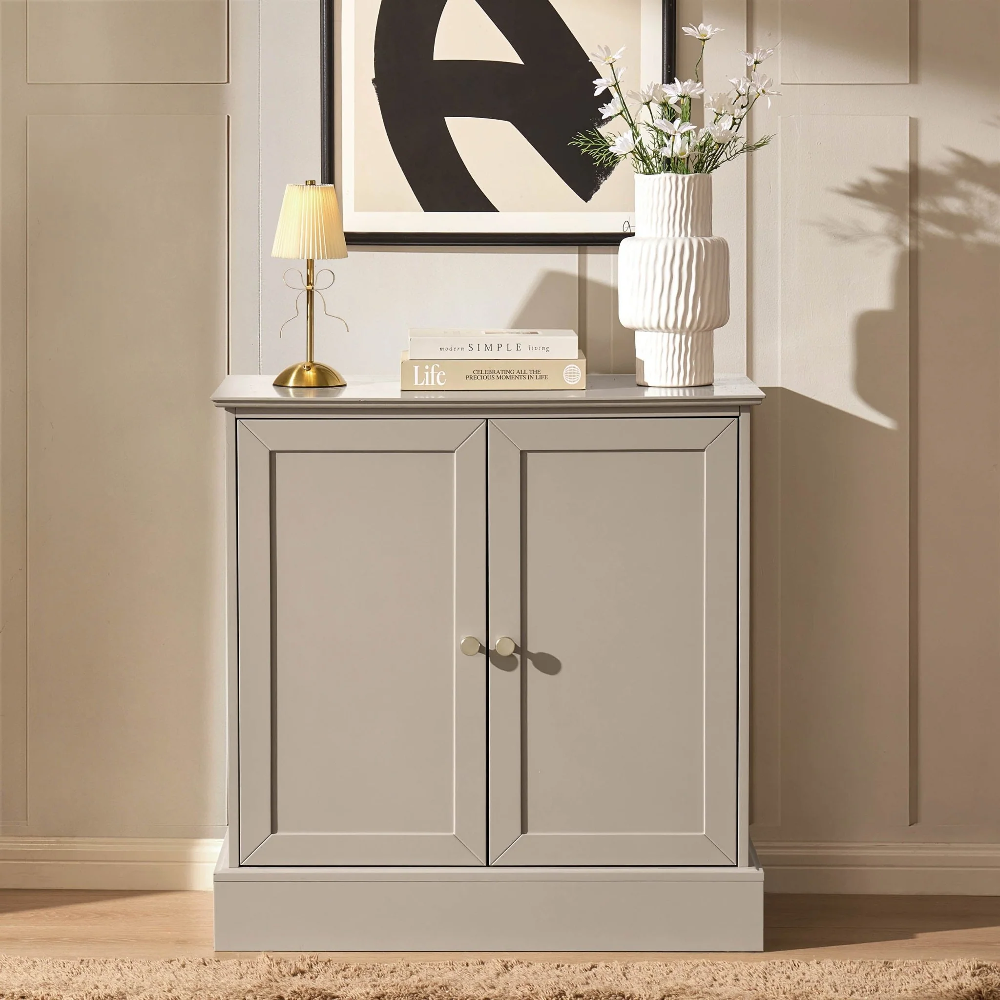 Ruby 2 Door Sideboard - Taupe