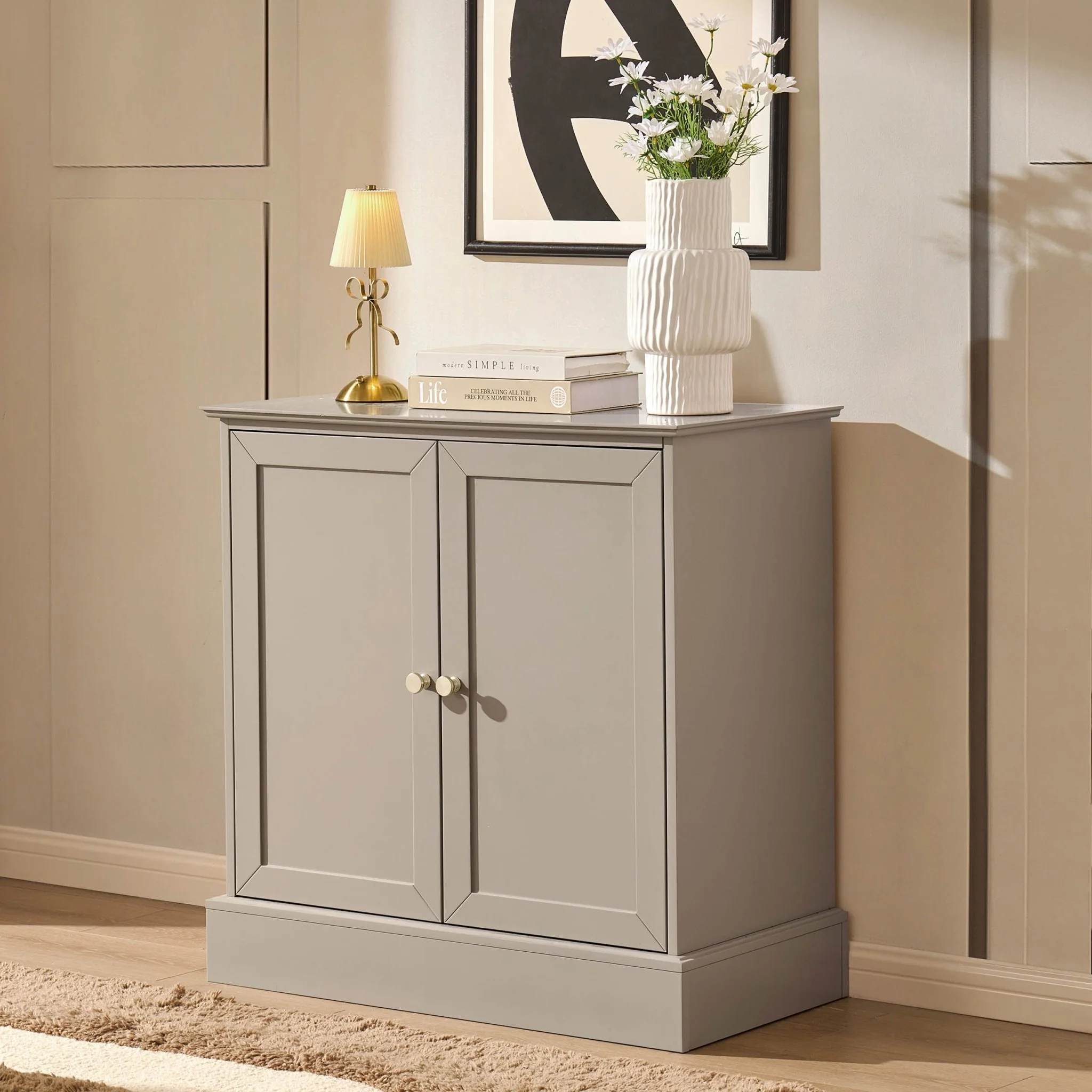 Ruby 2 Door Sideboard - Taupe - Image 2
