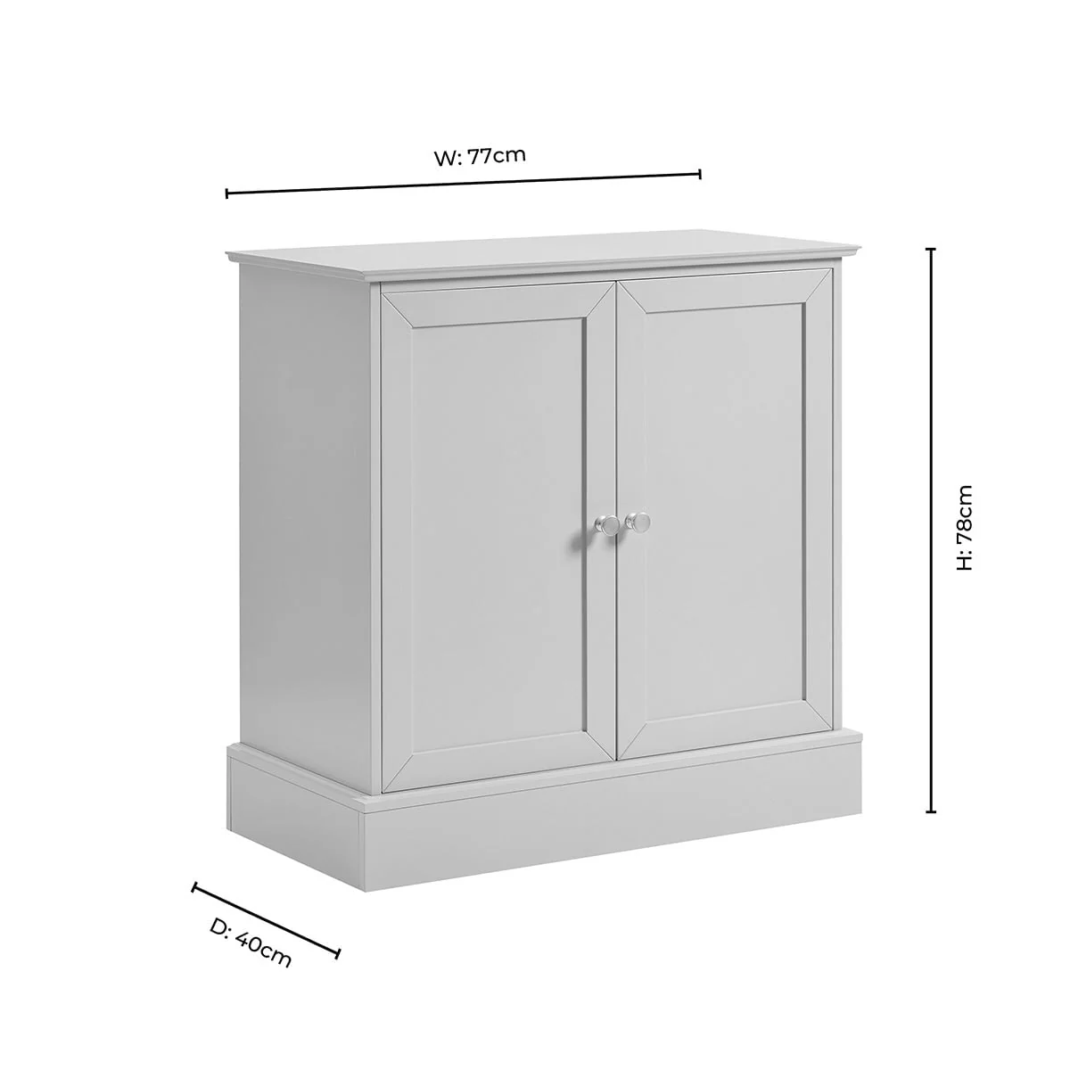 Ruby 2 Door Sideboard - Taupe - Image 10