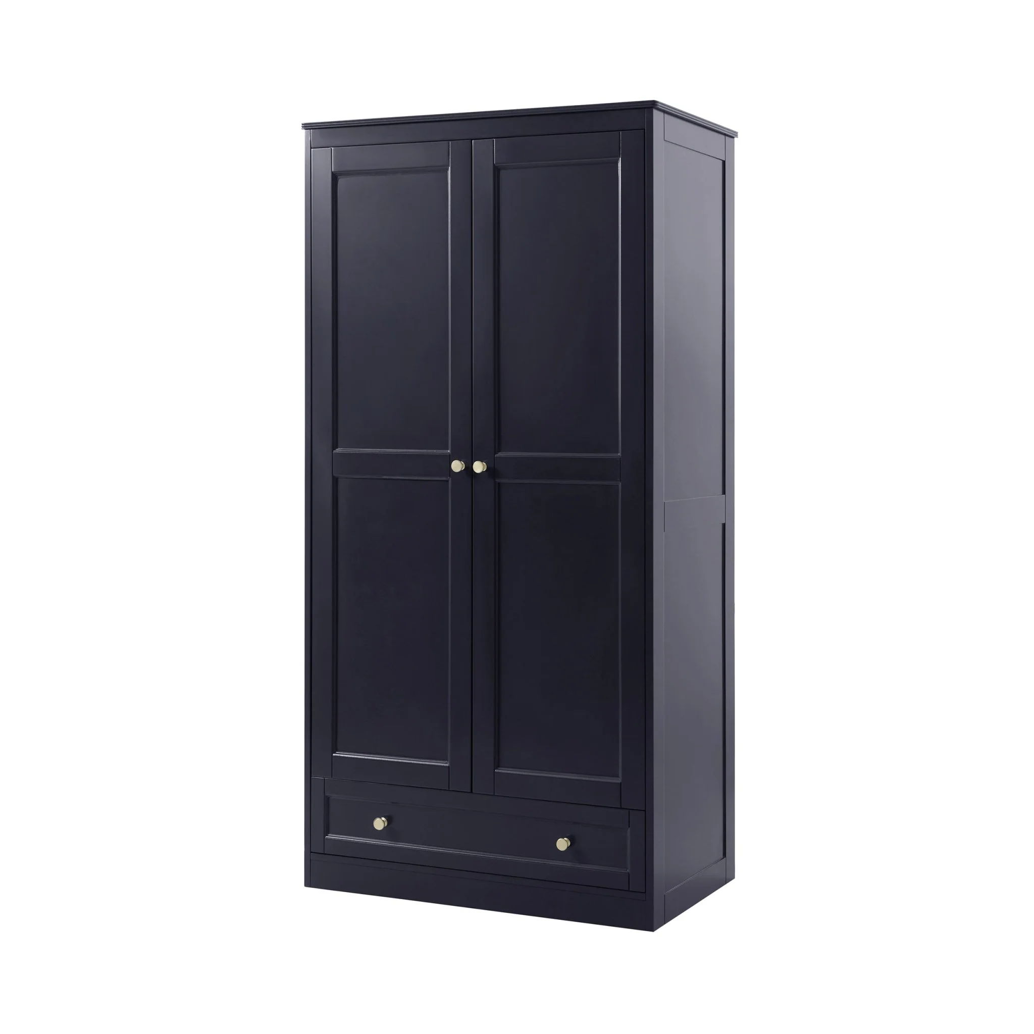 Ruby 2 Door Wardrobe with Drawer - Midnight - Image 4