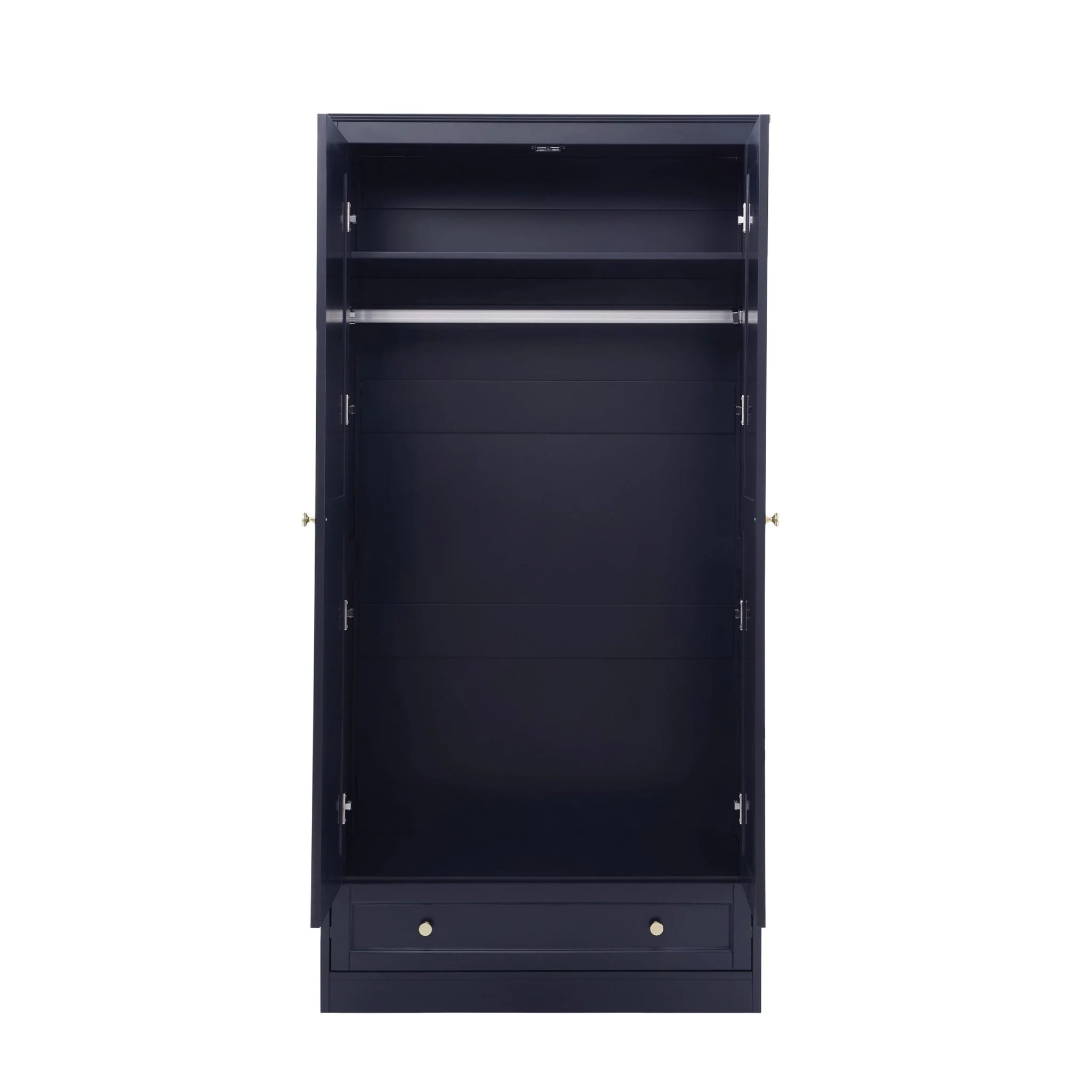 Ruby 2 Door Wardrobe with Drawer - Midnight - Image 5