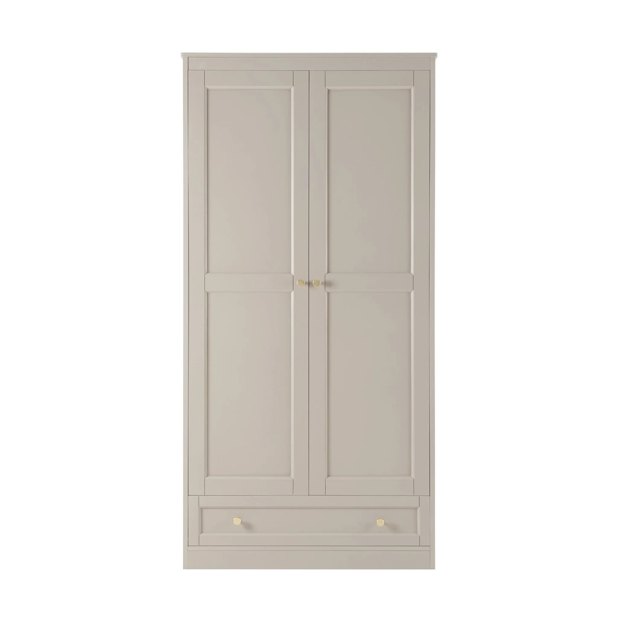 Ruby 2 Door Wardrobe with Drawer - Taupe - Image 3