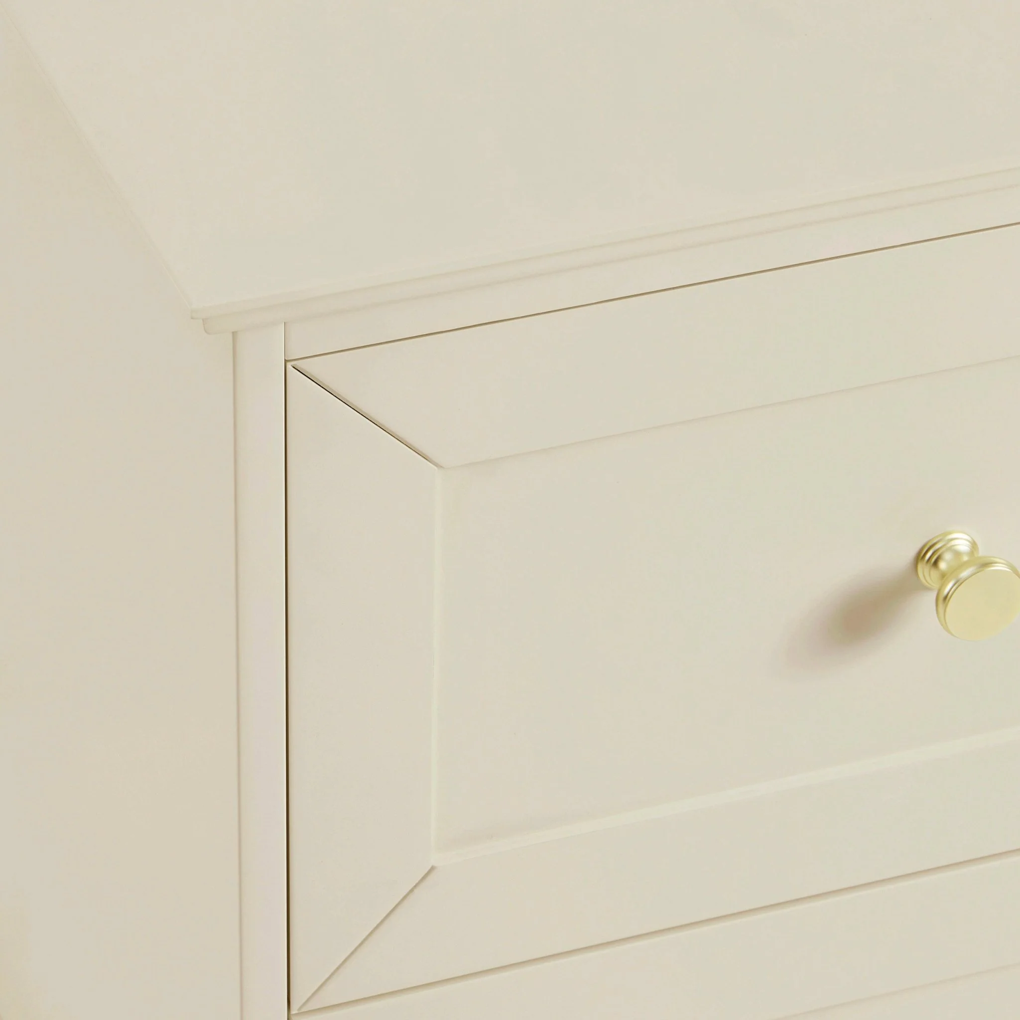 Ruby 2 Drawer Bedside Table - Cream - Image 7