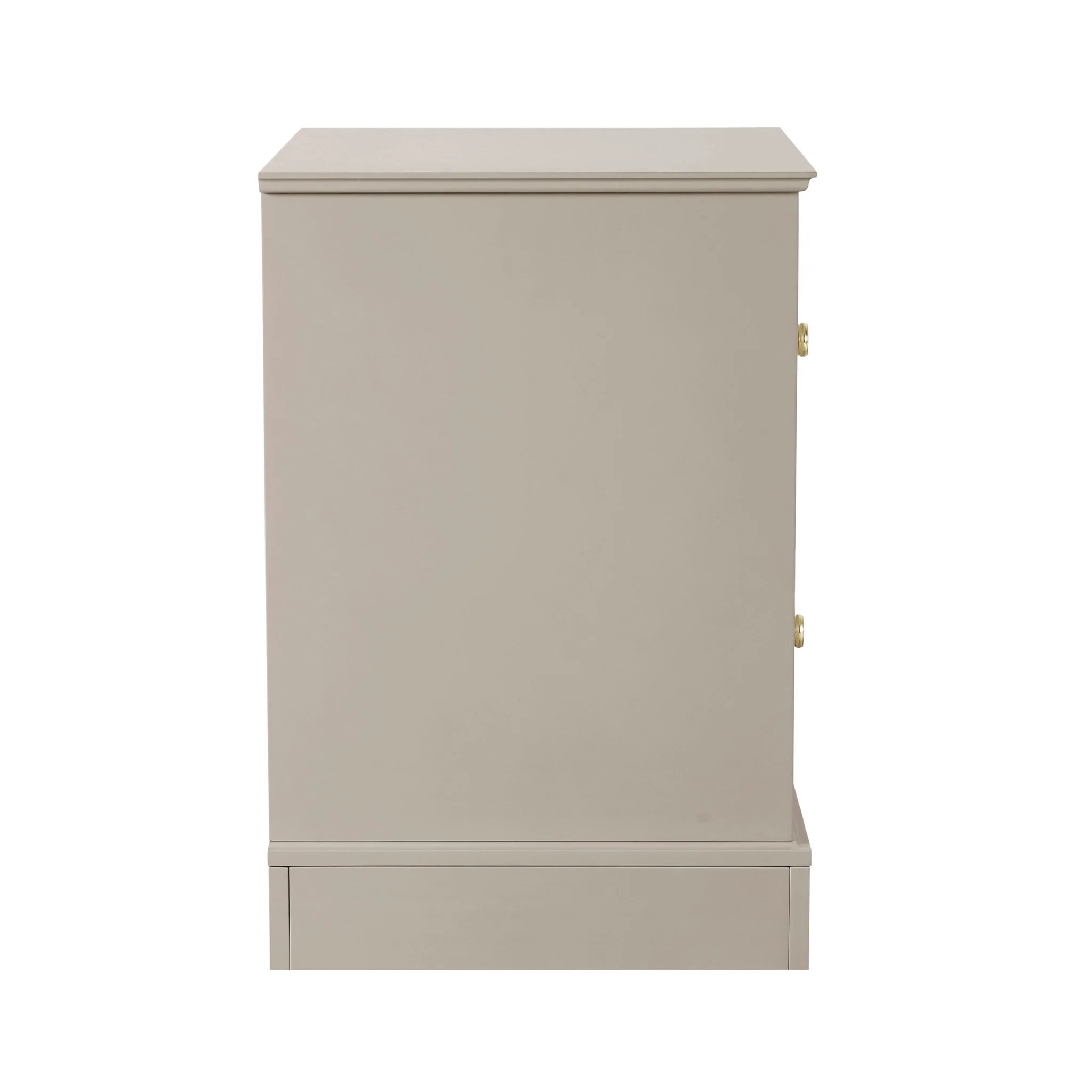 Ruby 2 Drawer Bedside Table - Taupe - Image 6