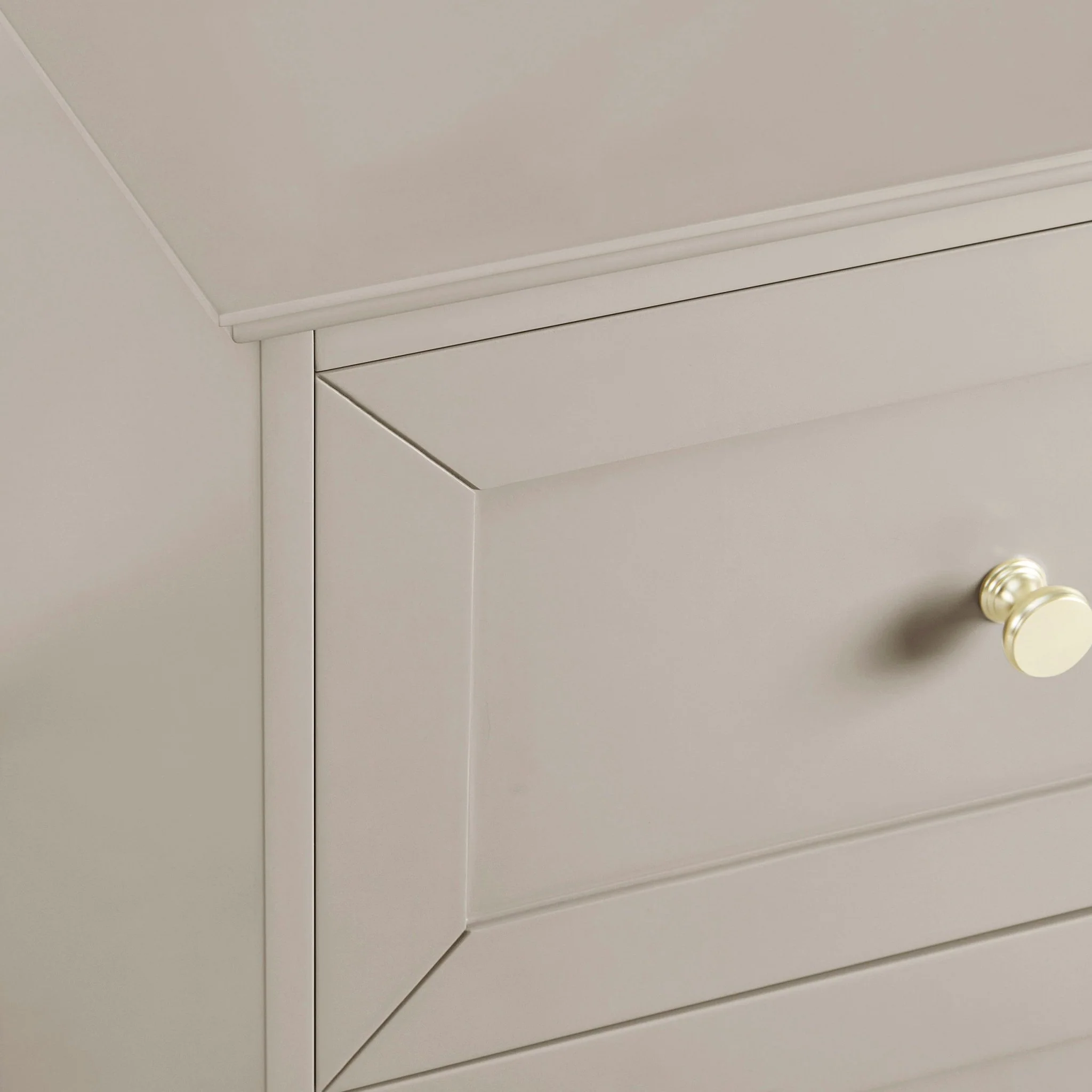 Ruby 2 Drawer Bedside Table - Taupe - Image 8