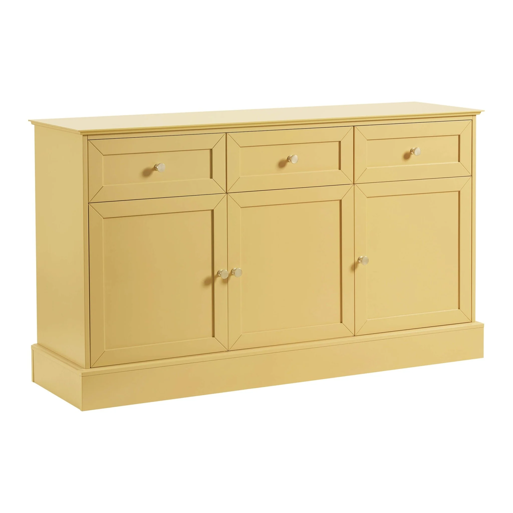 Ruby 3 Door Sideboard with Drawers - Butter - Image 4