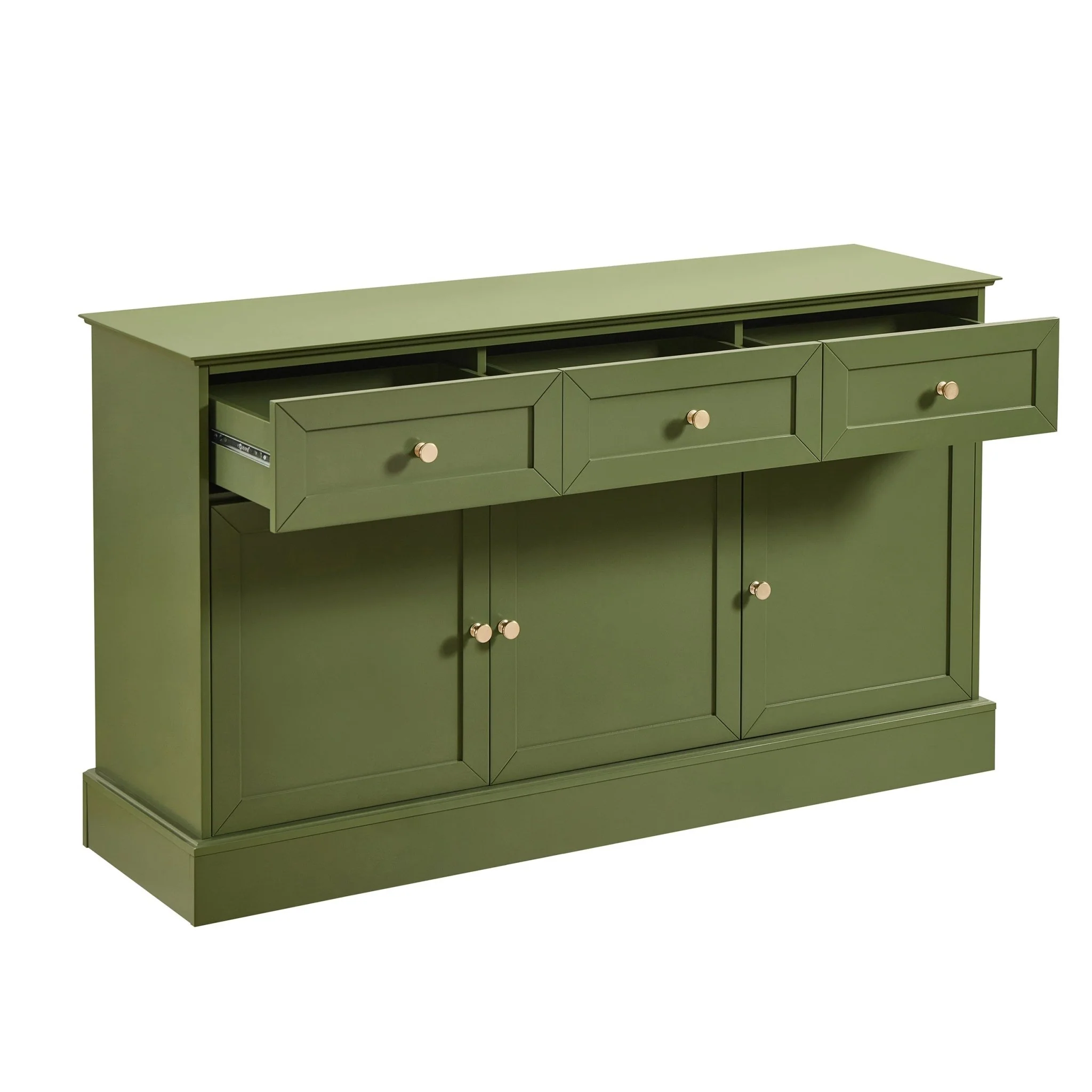 Ruby 3 Door Sideboard with Drawers - Olive - Image 4