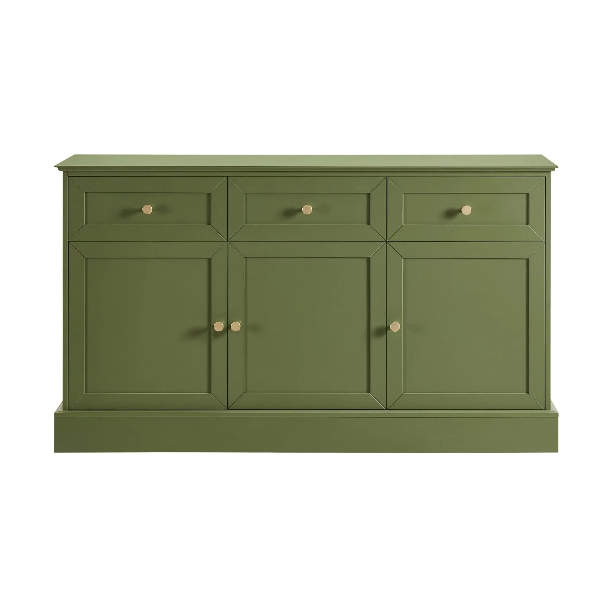Ruby 3 Door Sideboard with Drawers - Olive - Image 5