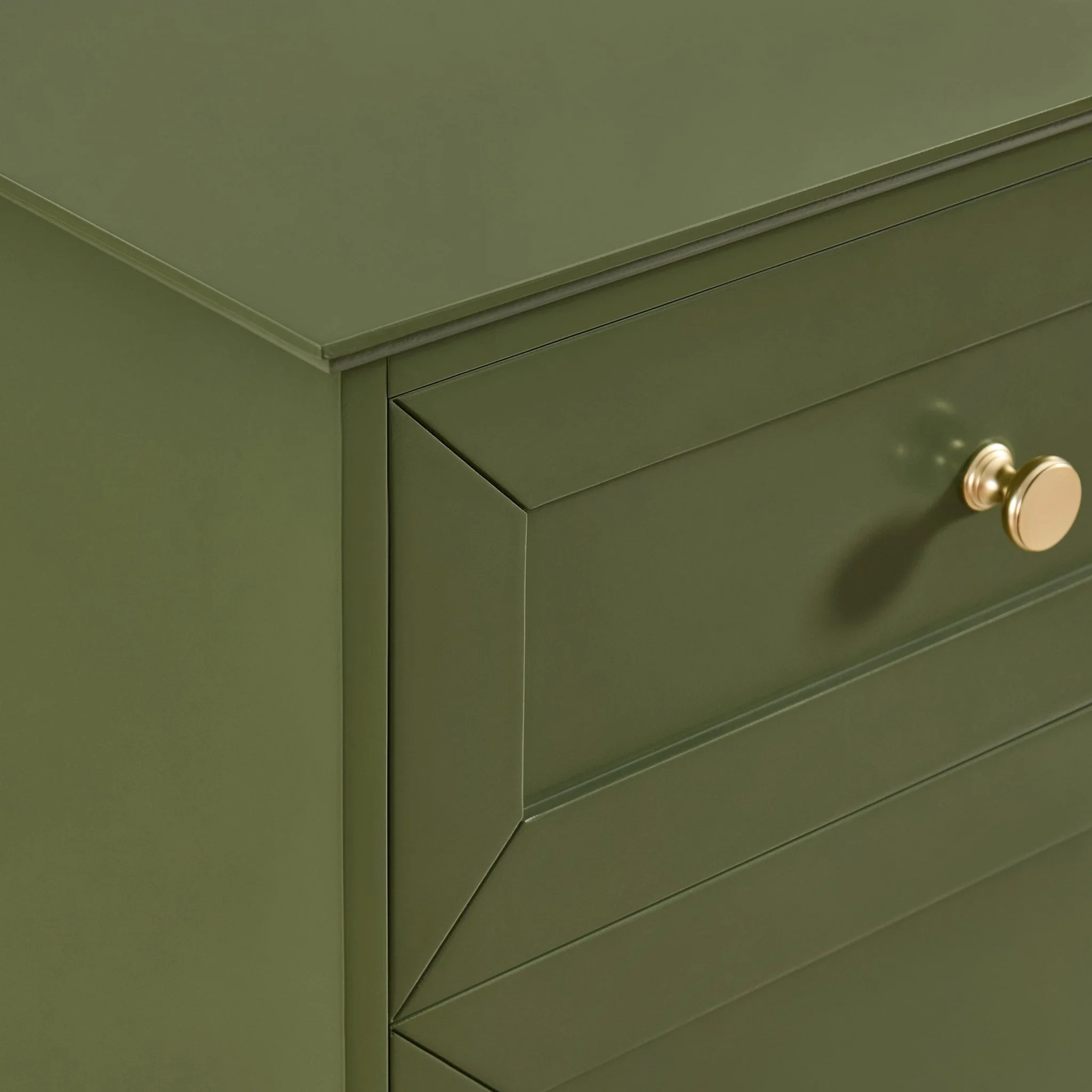 Ruby 3 Door Sideboard with Drawers - Olive - Image 8