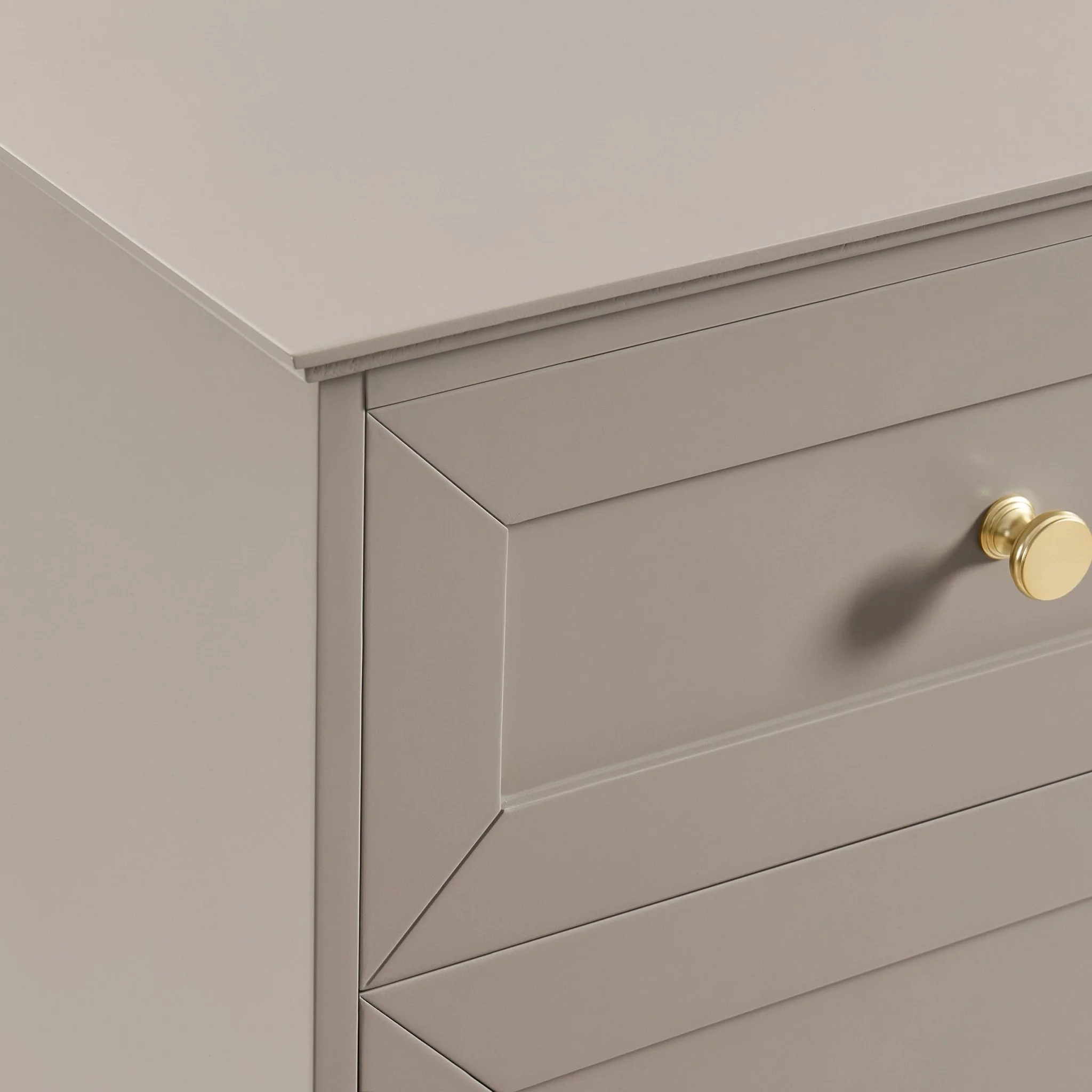 Ruby 3 Door Sideboard with Drawers - Taupe - Image 7
