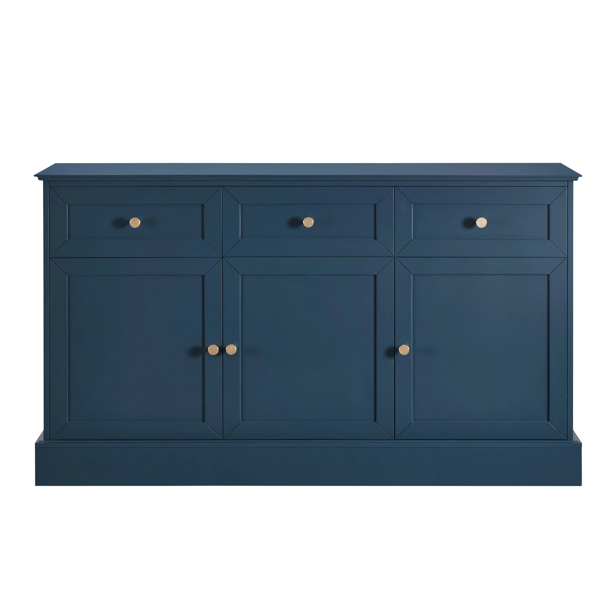 Ruby 3 Door Sideboard with Drawers - Teal - Image 3