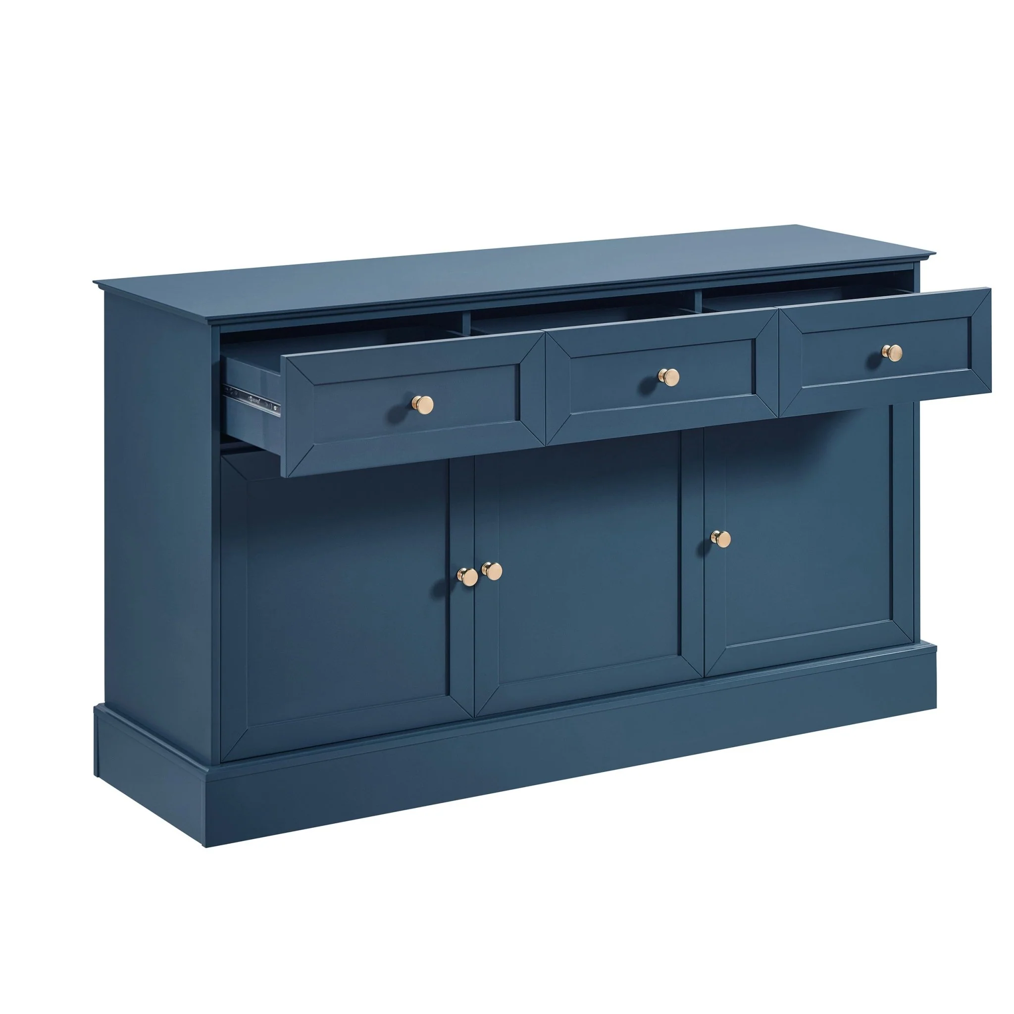 Ruby 3 Door Sideboard with Drawers - Teal - Image 5