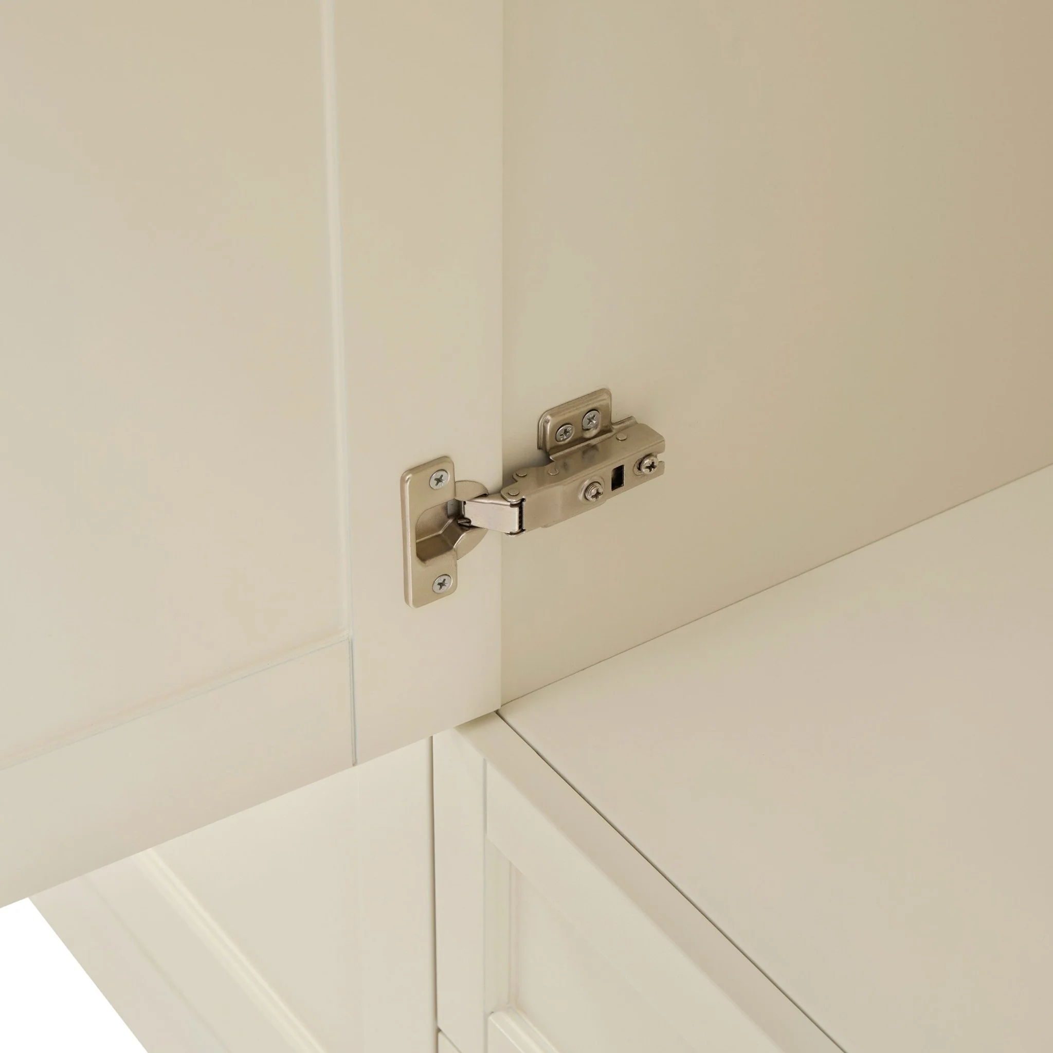Ruby 3 Door Wardrobe with Drawers - Cream - Image 8