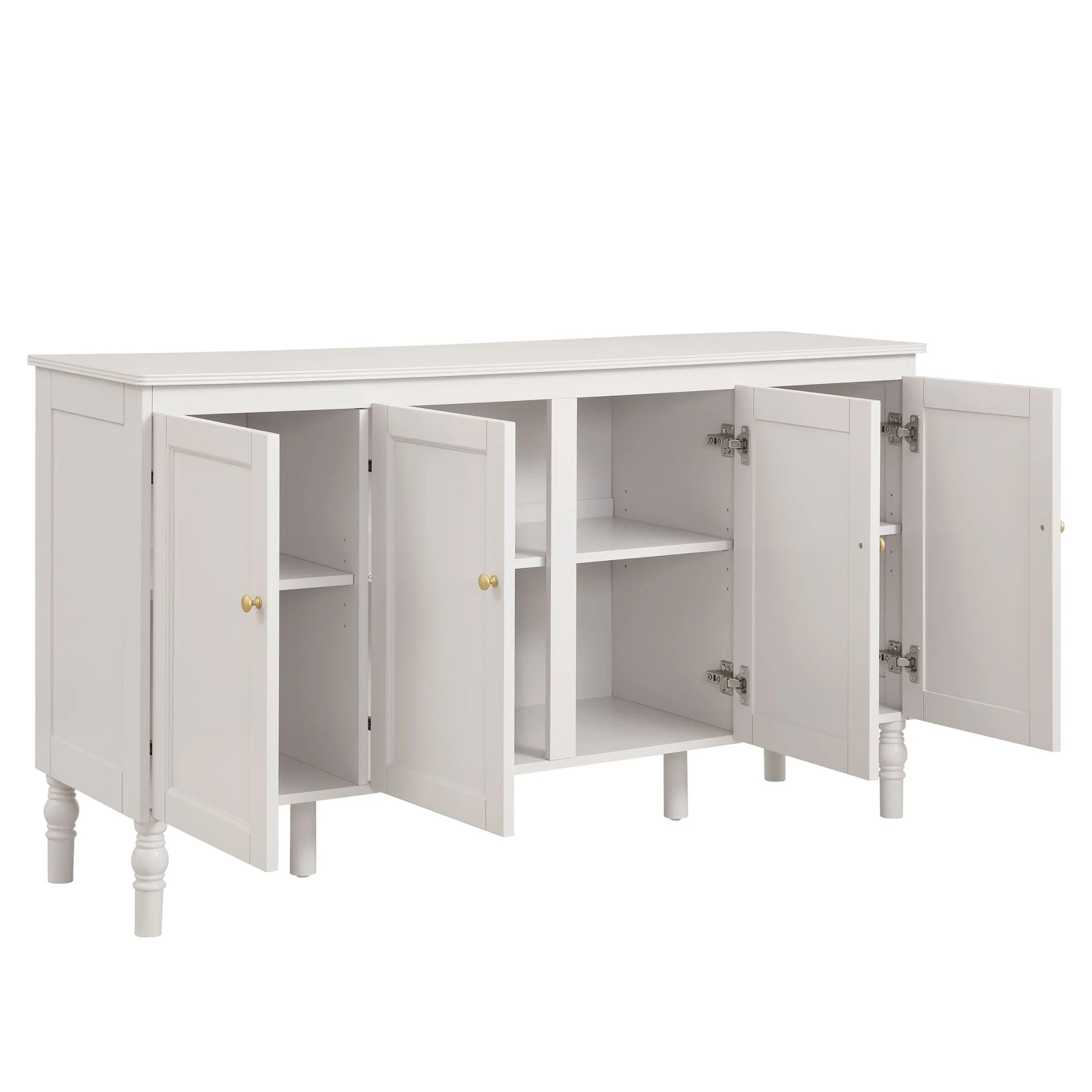 Ruby 4 Door Sideboard - Stone Grey - Image 4