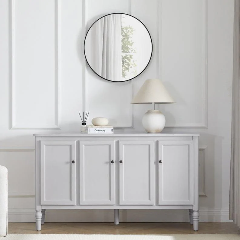 Ruby 4 Door Sideboard - Washed Stone - Image 3