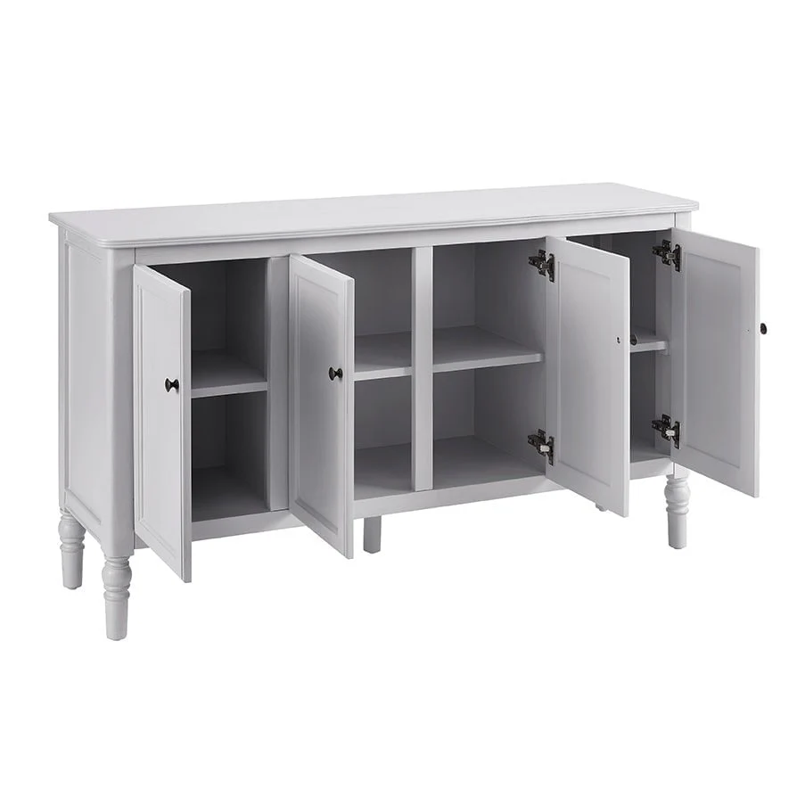 Ruby 4 Door Sideboard - Washed Stone - Image 5