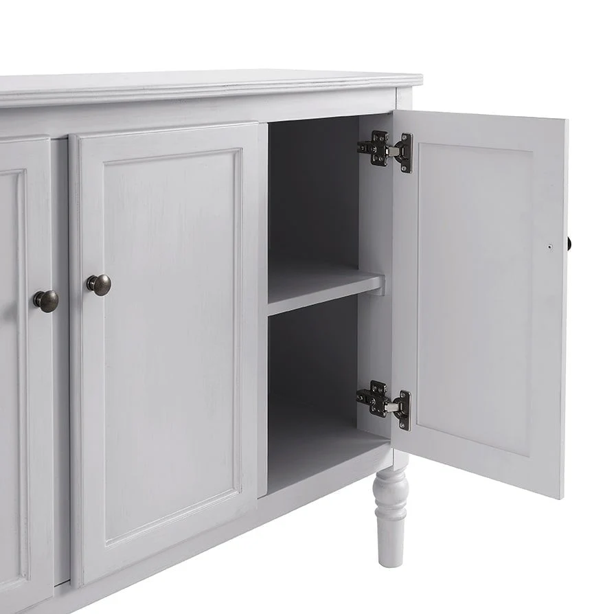 Ruby 4 Door Sideboard - Washed Stone - Image 9