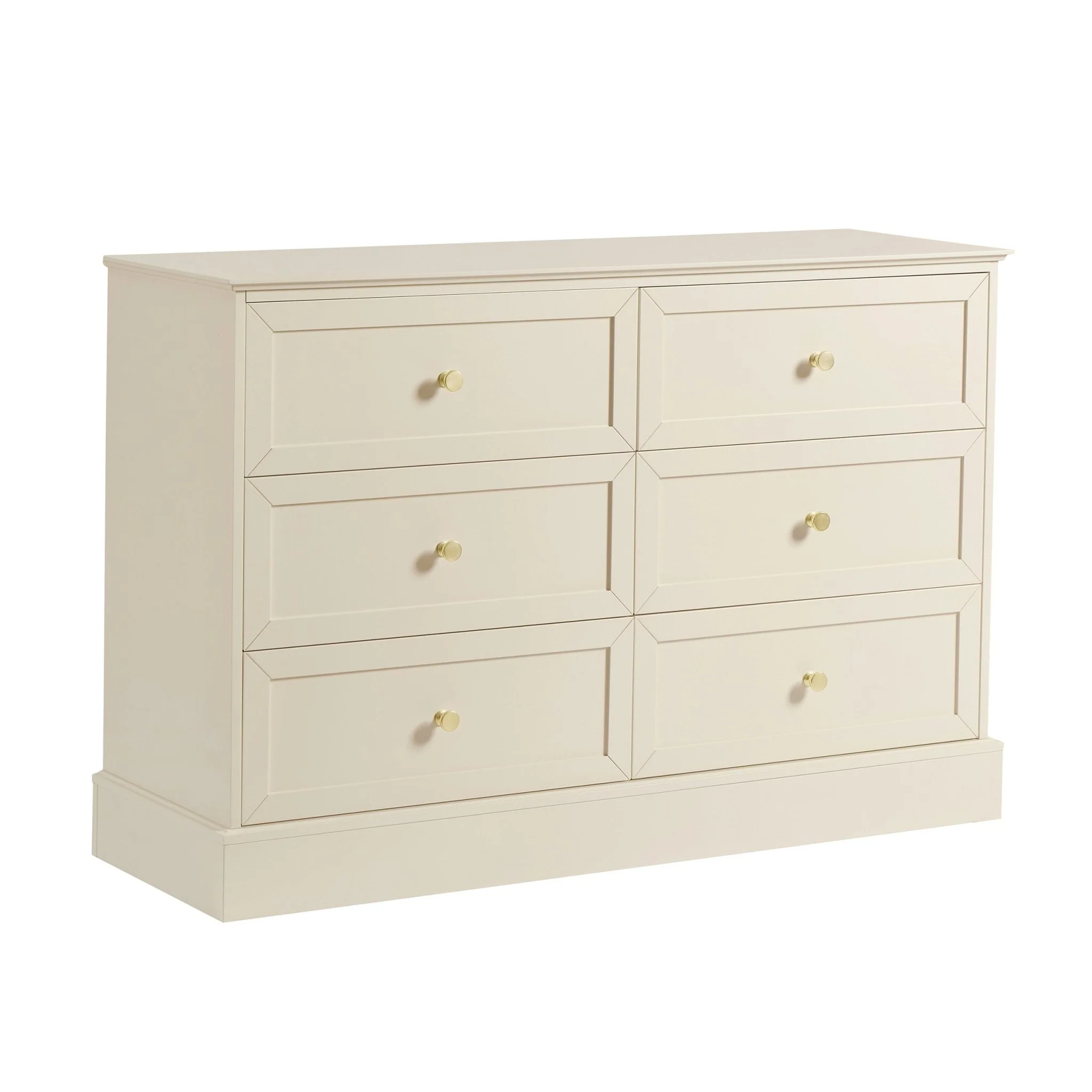 Ruby 6 Drawer Chest - Cream - Image 4