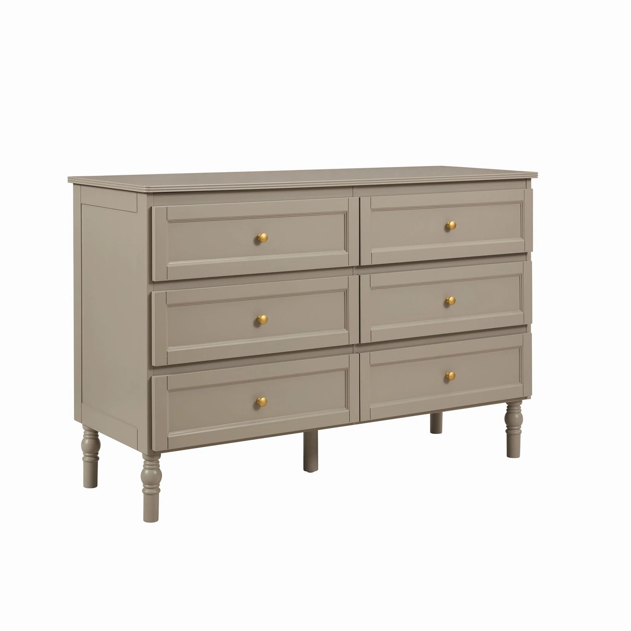 Ruby 6 Drawer Chest - Taupe - Image 2