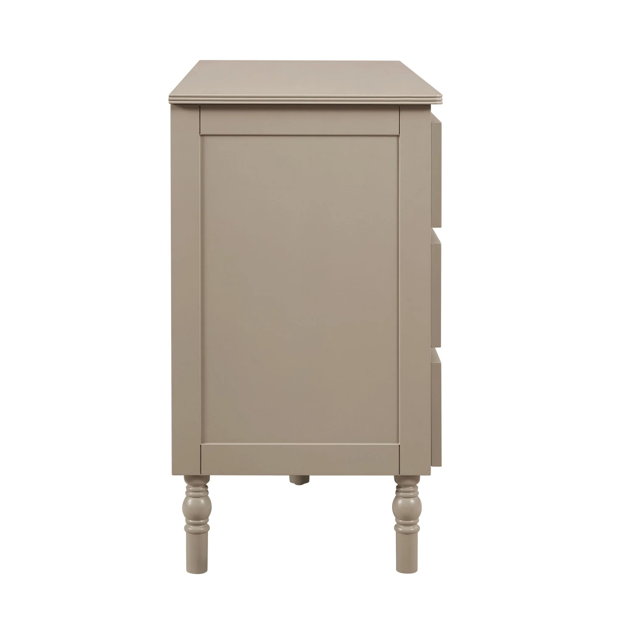 Ruby 6 Drawer Chest - Taupe - Image 6