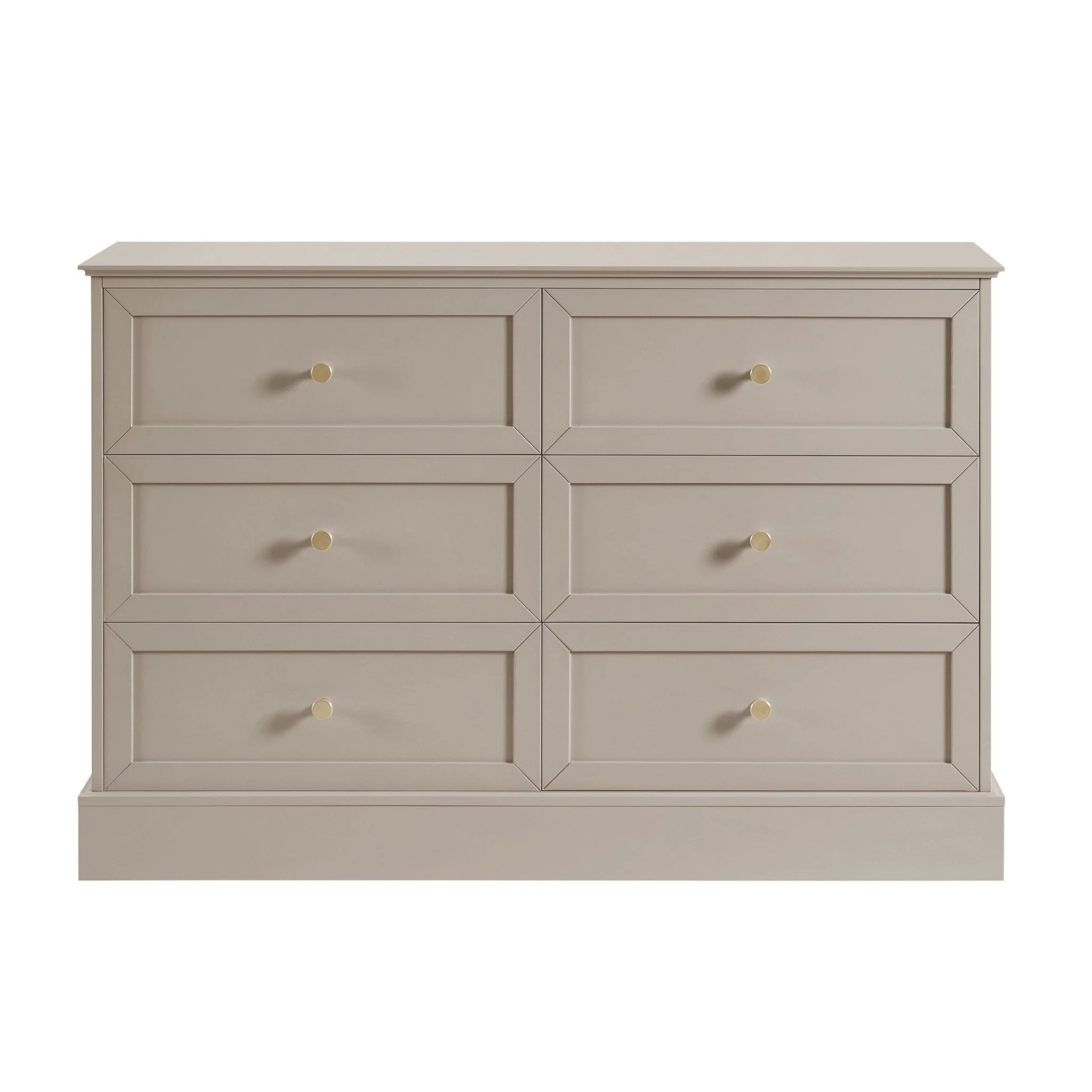 Ruby 6 Drawer Chest - Taupe - Image 3