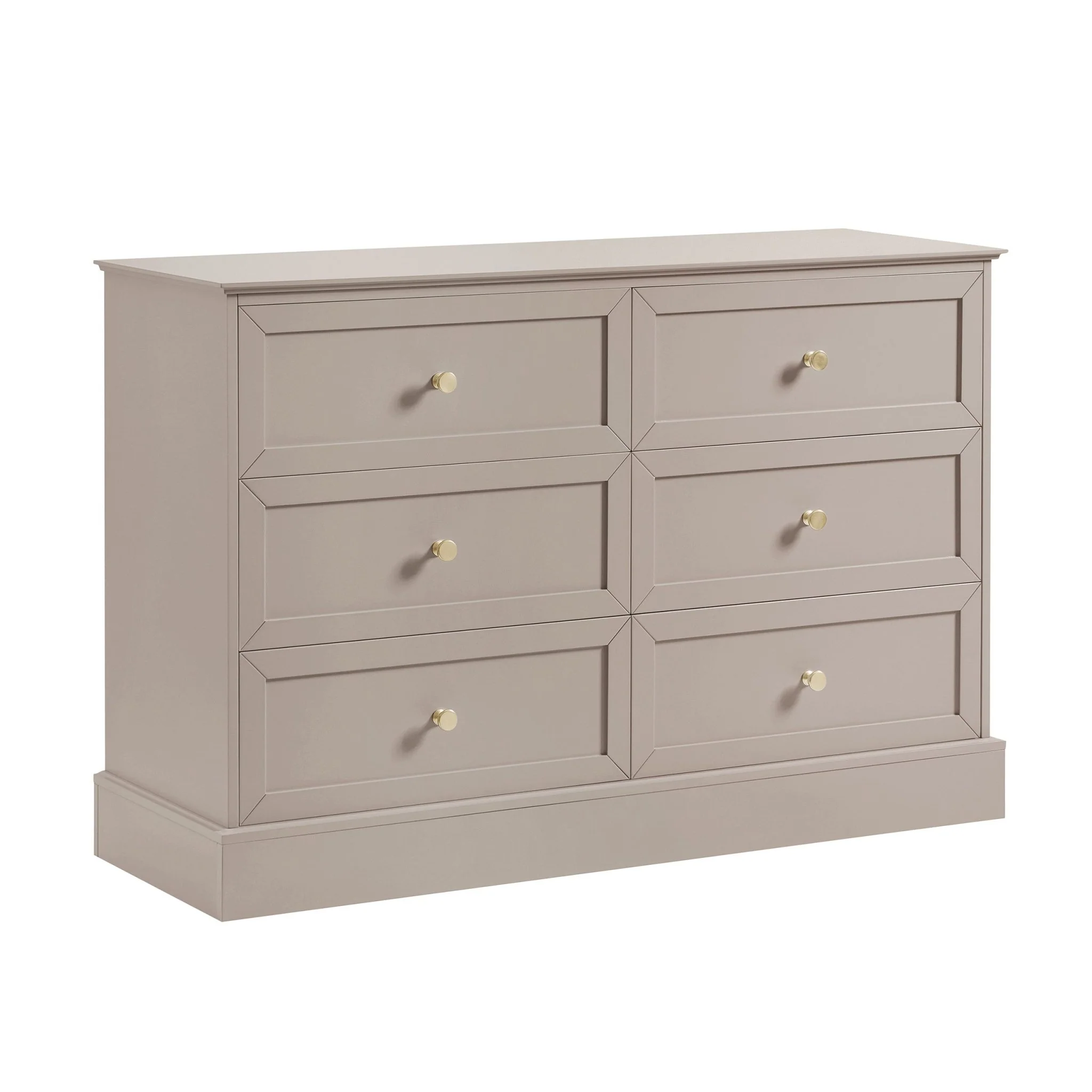 Ruby 6 Drawer Chest - Taupe - Image 4