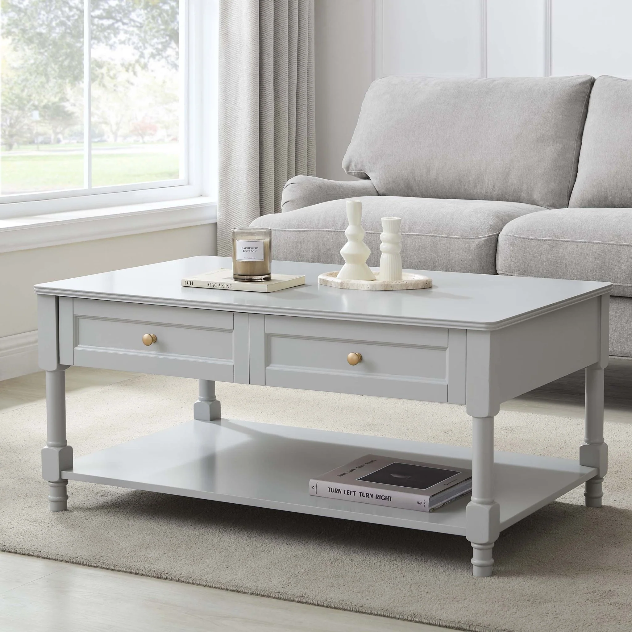 Ruby Coffee Table - Light Grey