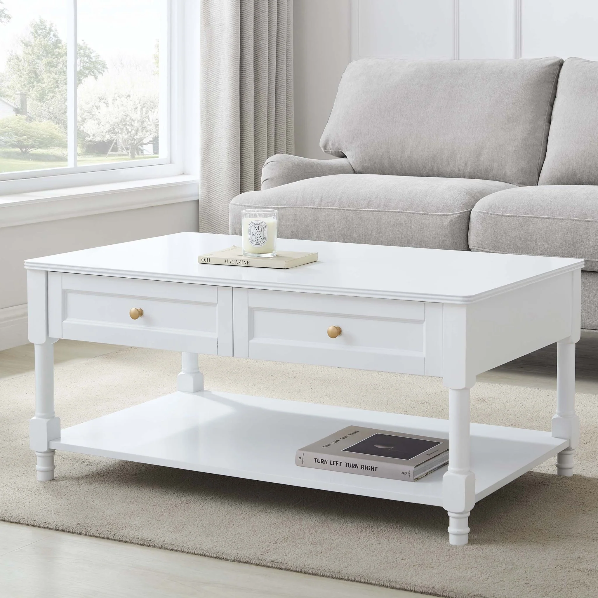 Ruby Coffee Table - Warm White