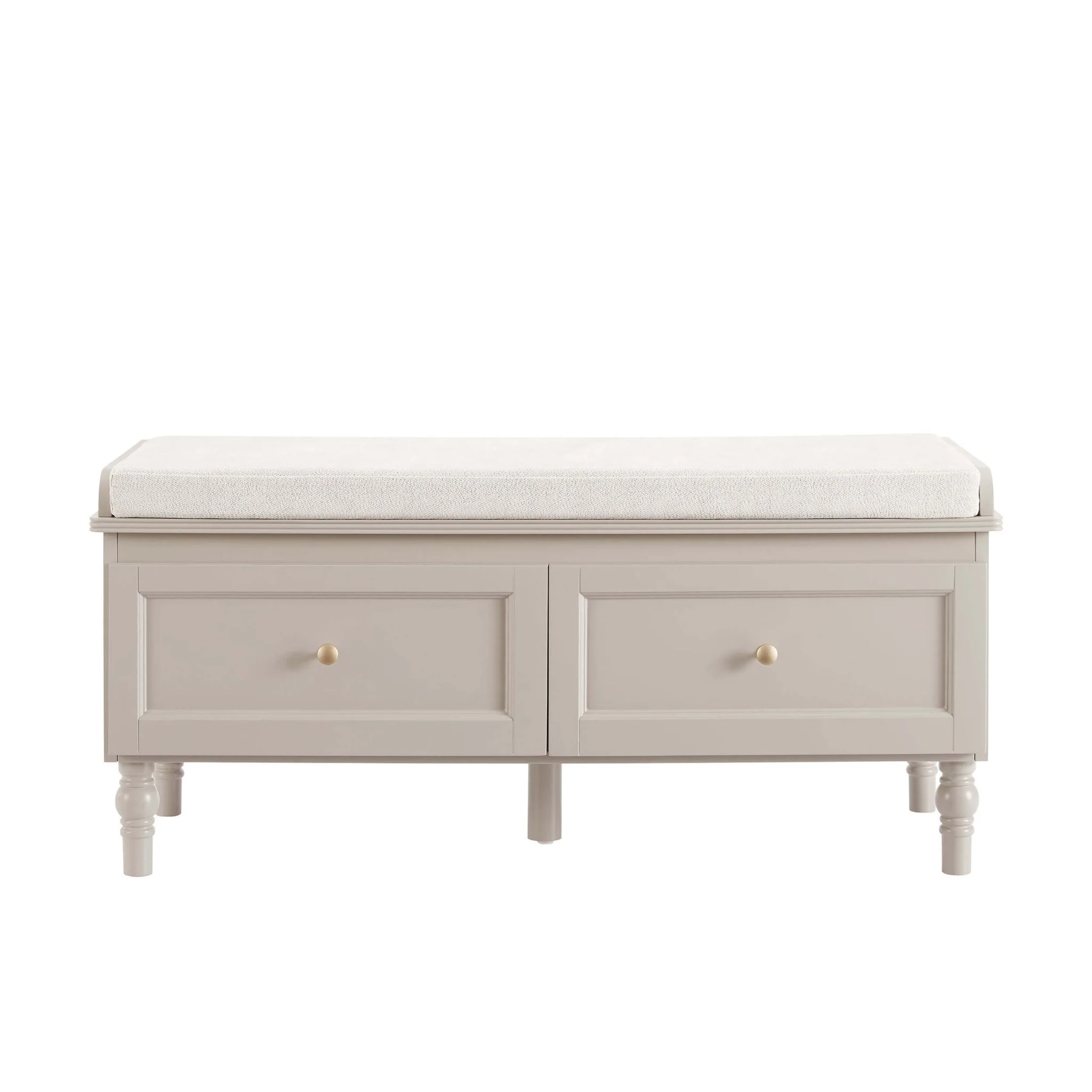 Ruby Storage Cupboard With Seat - Taupe - Image 3
