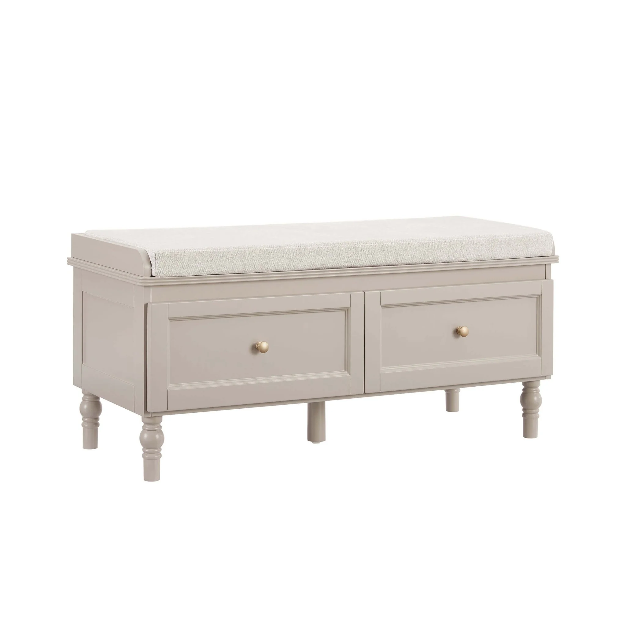 Ruby Storage Cupboard With Seat - Taupe - Image 4