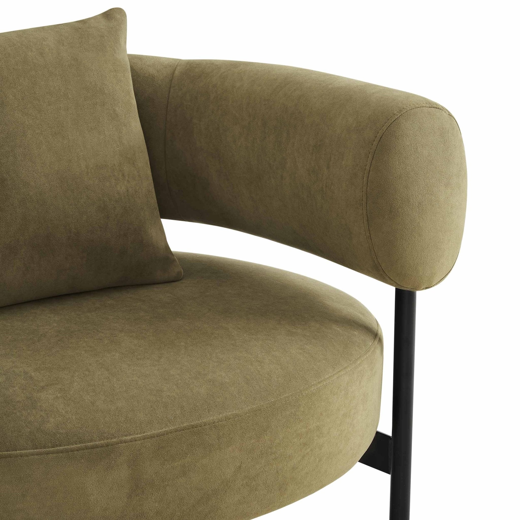 Sabrina Accent Chair - Olive - Image 6