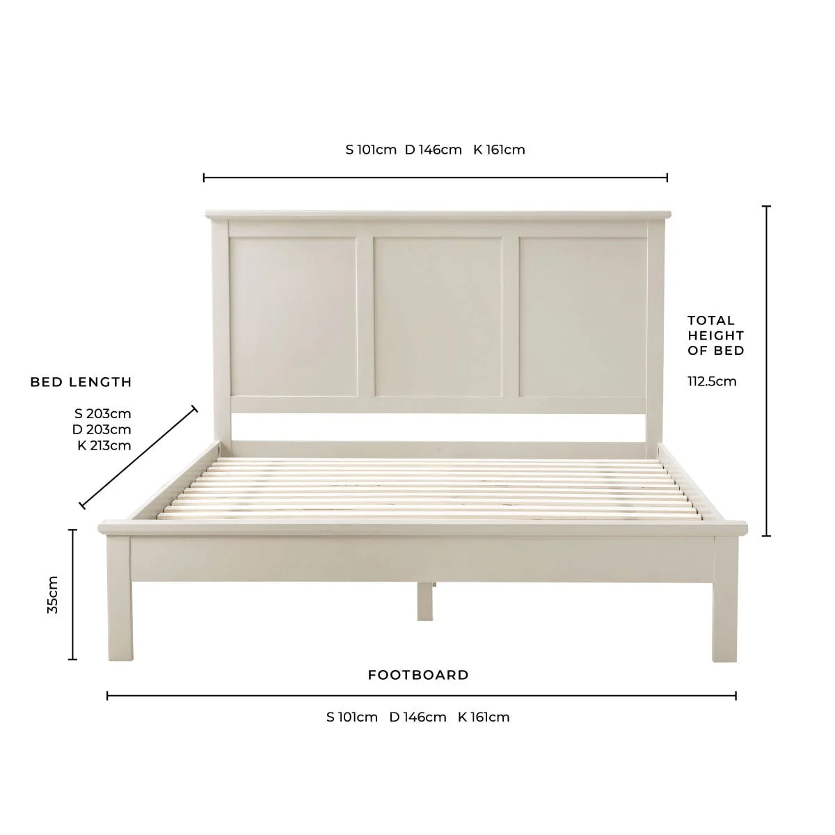 Salcombe Bed Frame - Stone - Image 13