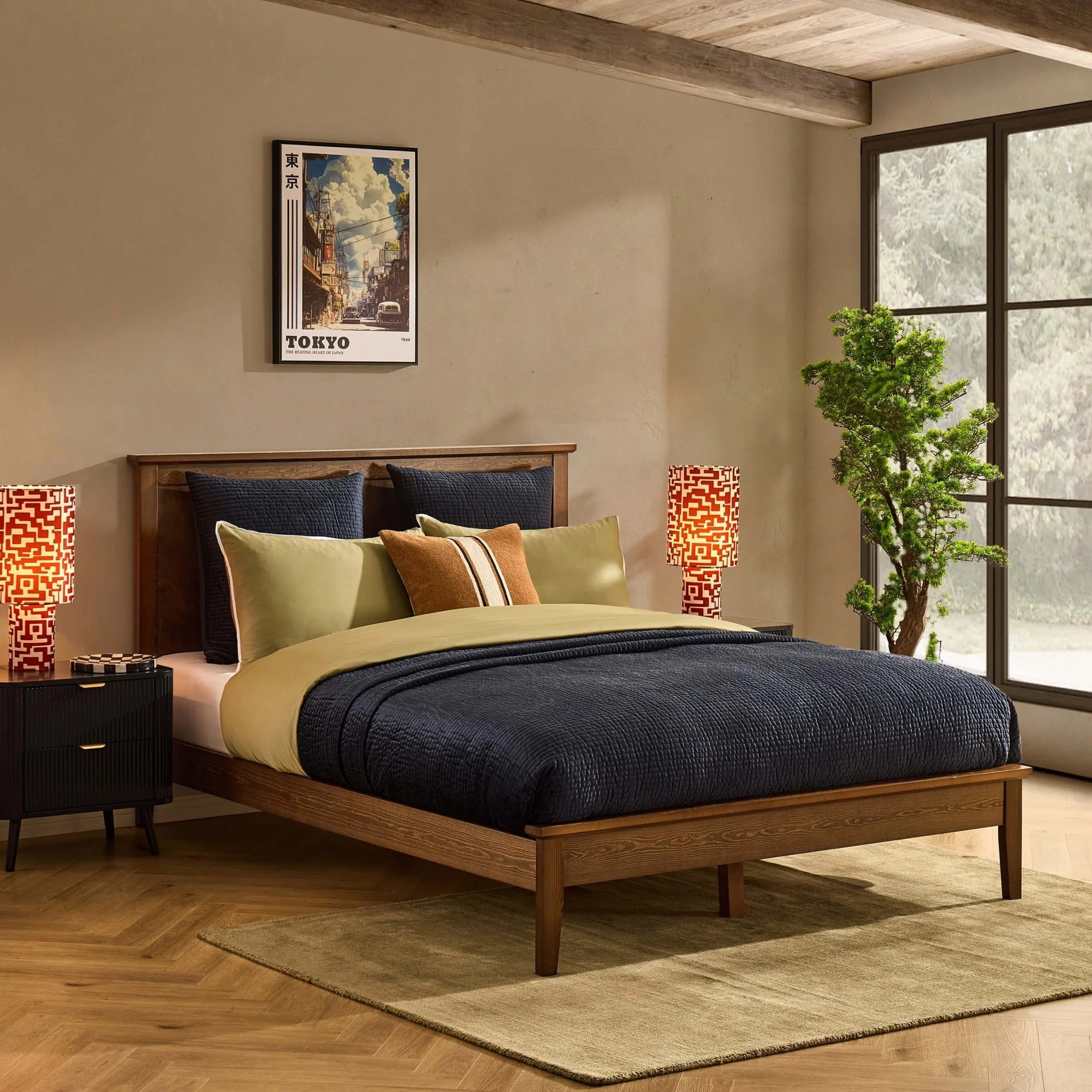 Salcombe Bed Frame - Walnut - Image 2