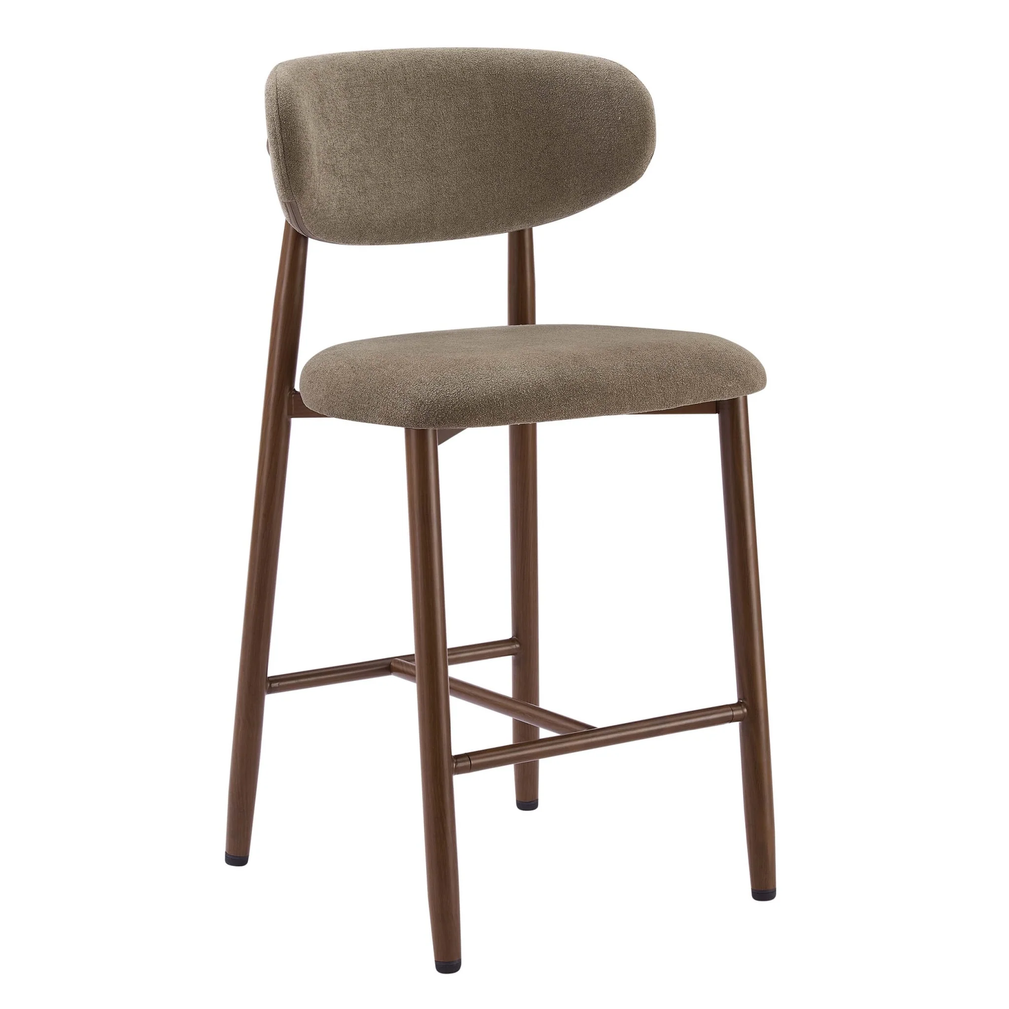 Sally Set of 2 Barstools - Chenille Mushroom - Image 3