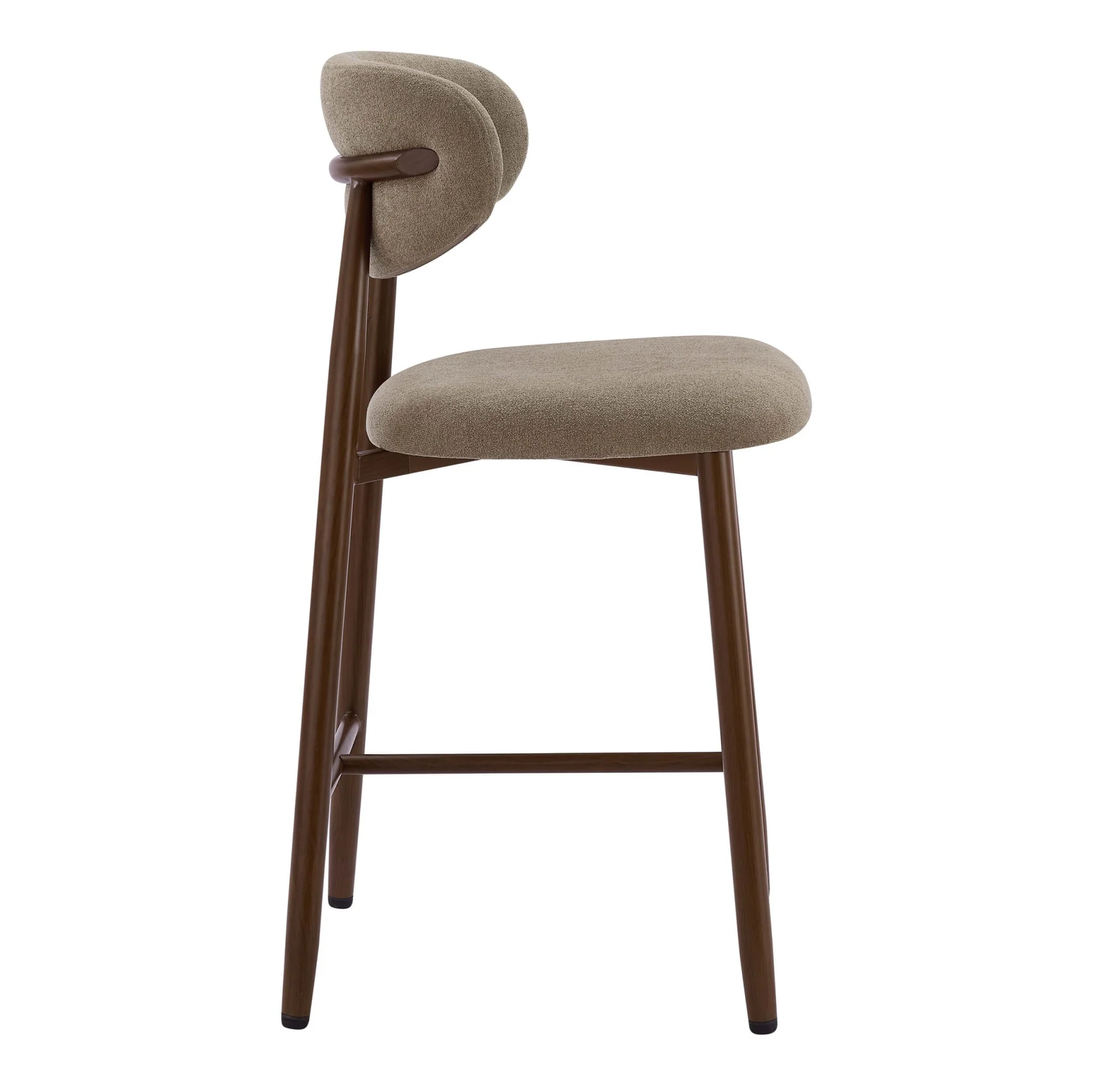 Sally Set of 2 Barstools - Chenille Mushroom - Image 4