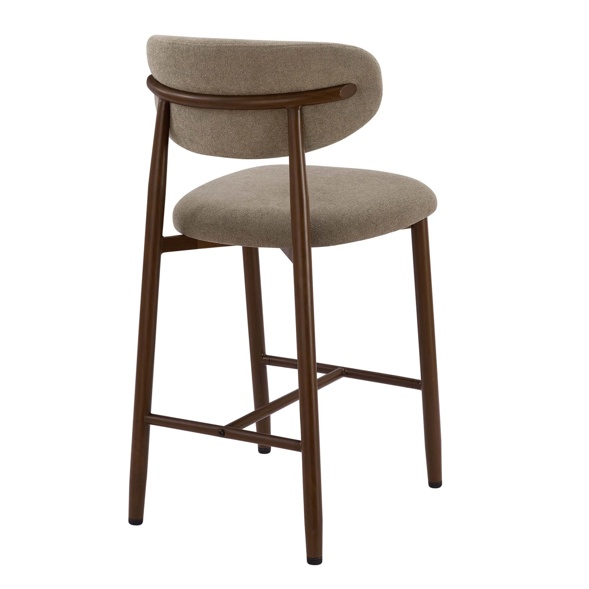 Sally Set of 2 Barstools - Chenille Mushroom - Image 5