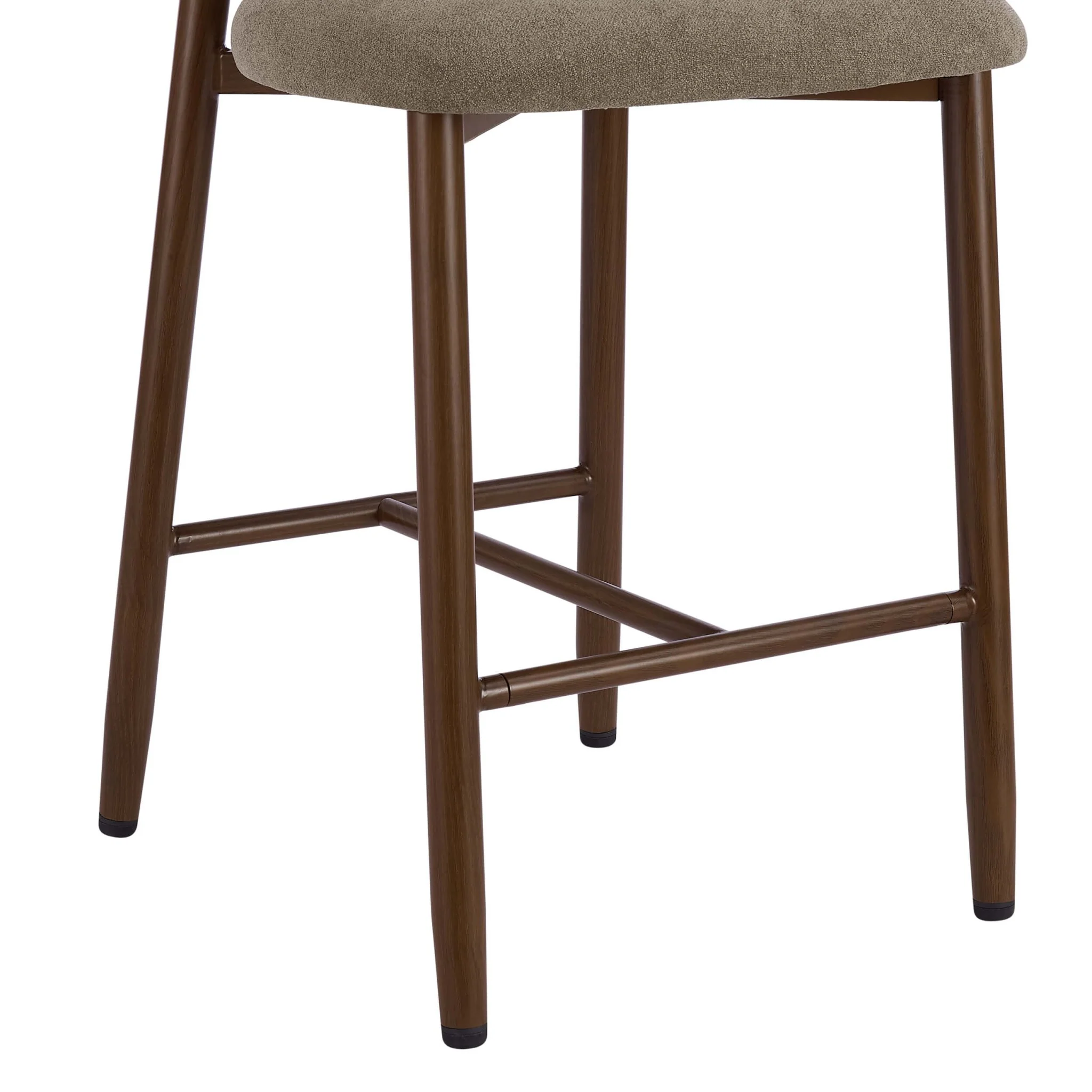 Sally Set of 2 Barstools - Chenille Mushroom - Image 7