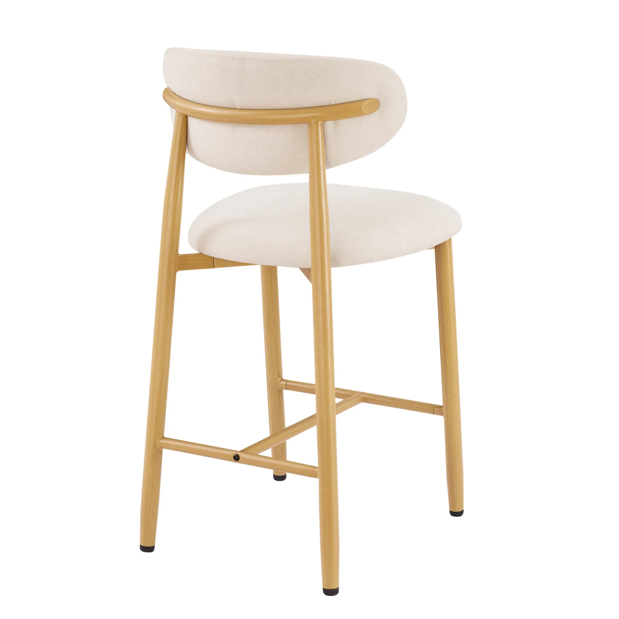 Sally Set of 2 Barstools - Cream Linen - Image 5