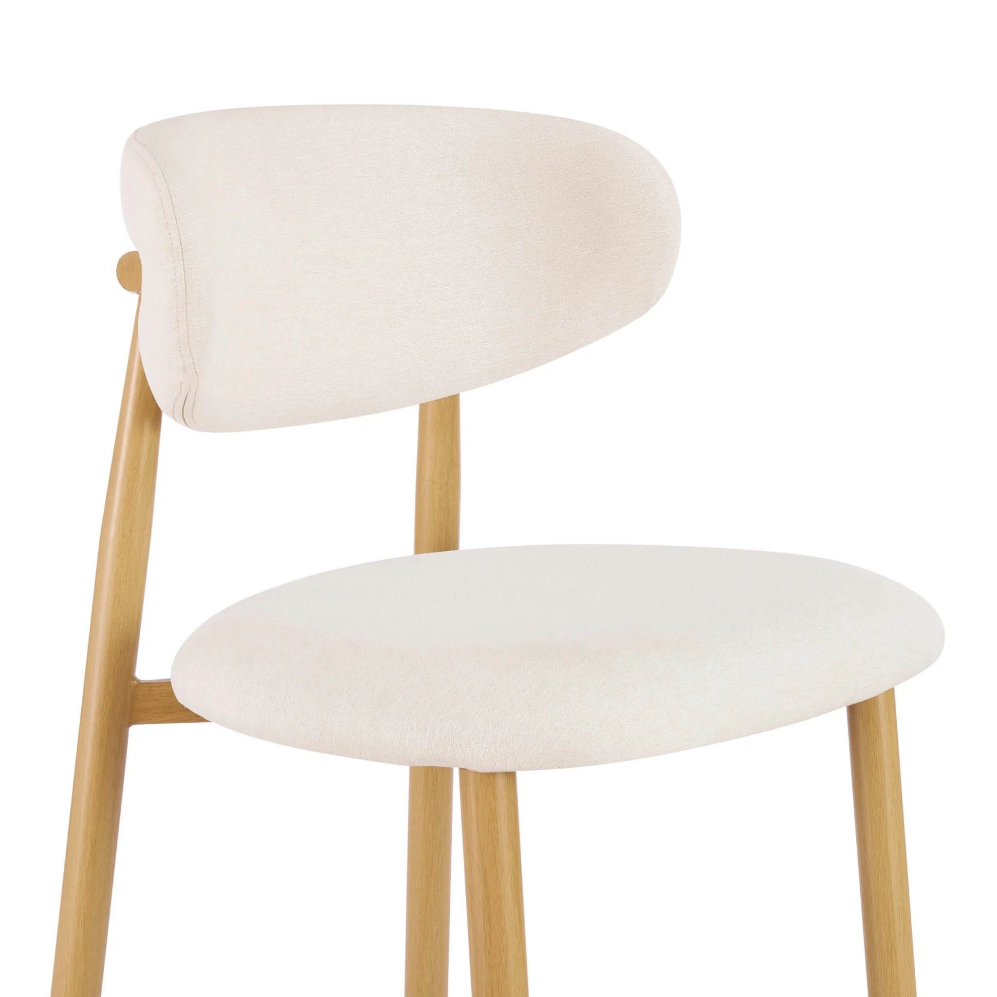 Sally Set of 2 Barstools - Cream Linen - Image 6