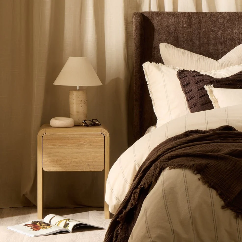 Samira Side Table - Light Wood - Image 3