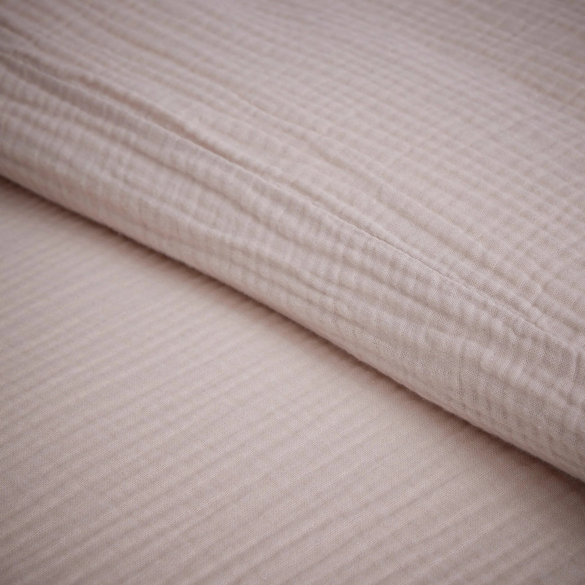 Santorini Muslin Duvet Cover & Pillowcase Set - Oatmeal - Image 2
