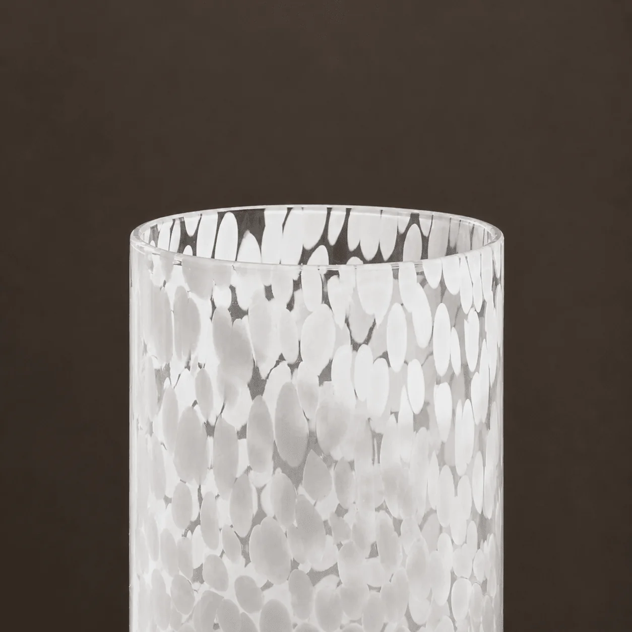 Sarda Dotty Glass Tumblers - Set of 4 - White - Image 3