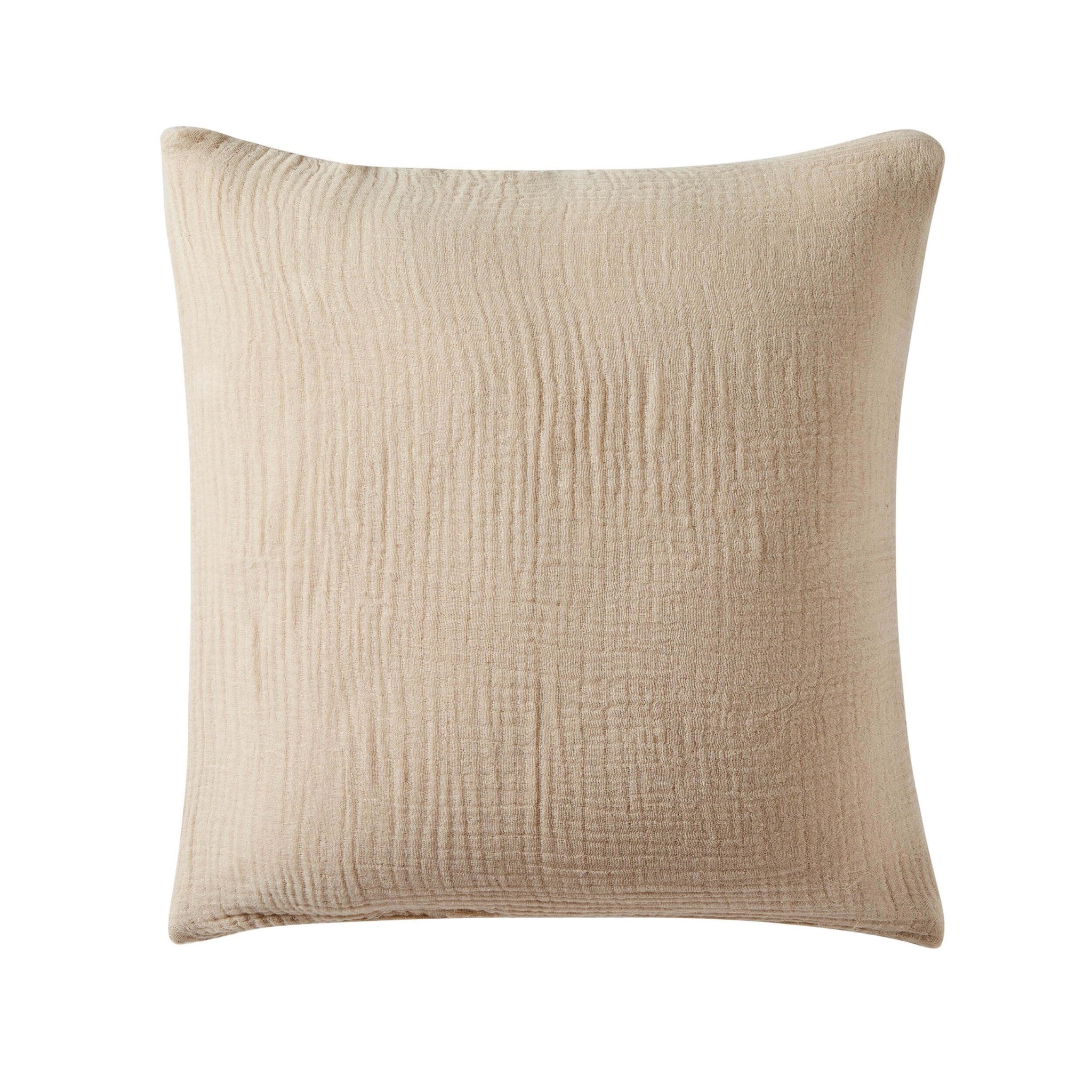 Savannah Set of 2 Tufted Muslin Sofa Cushion Cover - Oat - Image 4
