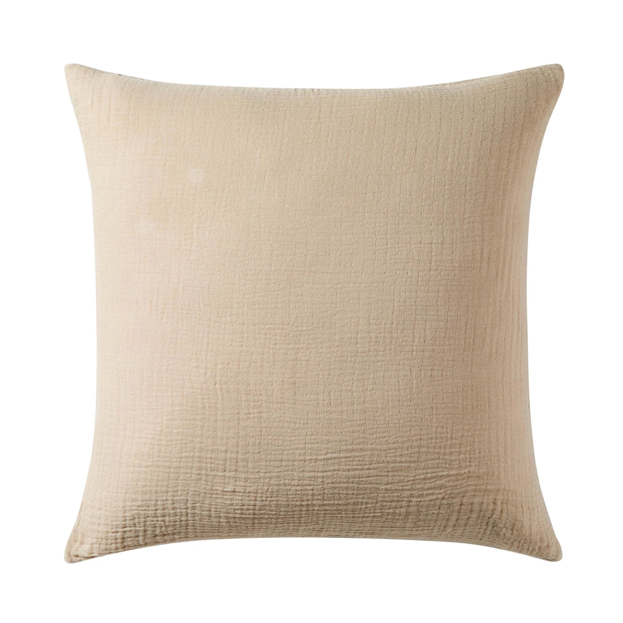 Savannah Set of 2 Tufted Muslin Sofa Cushion Cover - Oat - Image 5