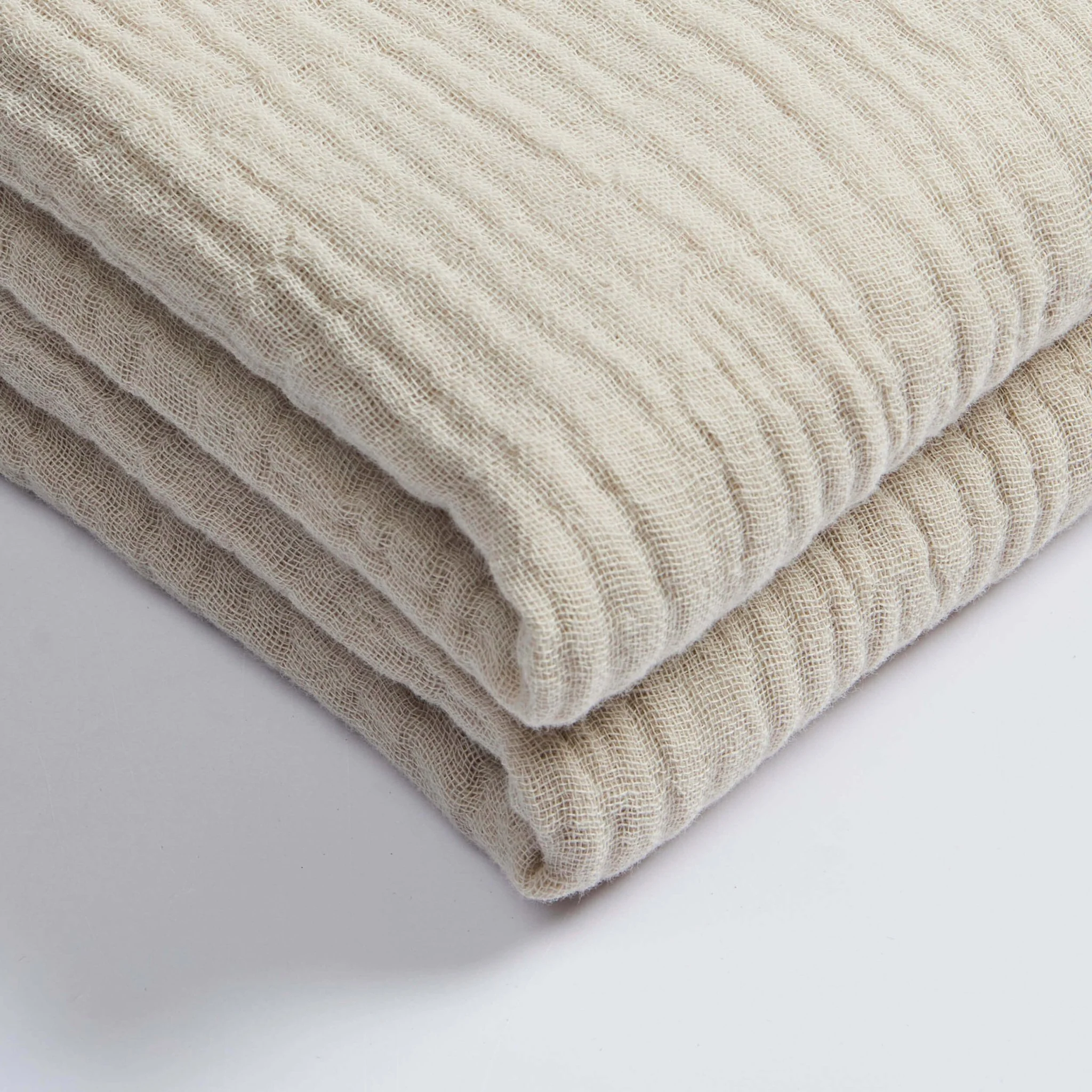 Savannah Tufted Muslin Throw - Oat - Image 4