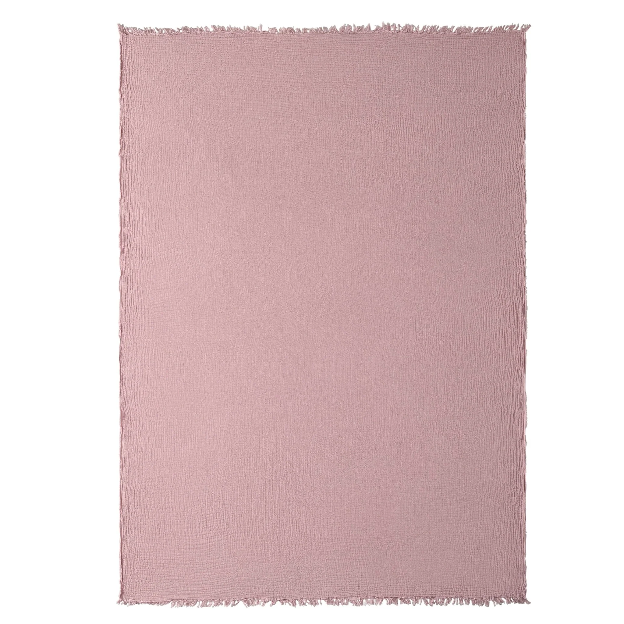 Savannah Four Layer Tufted Muslin Sofa Throw - Rose - Image 2
