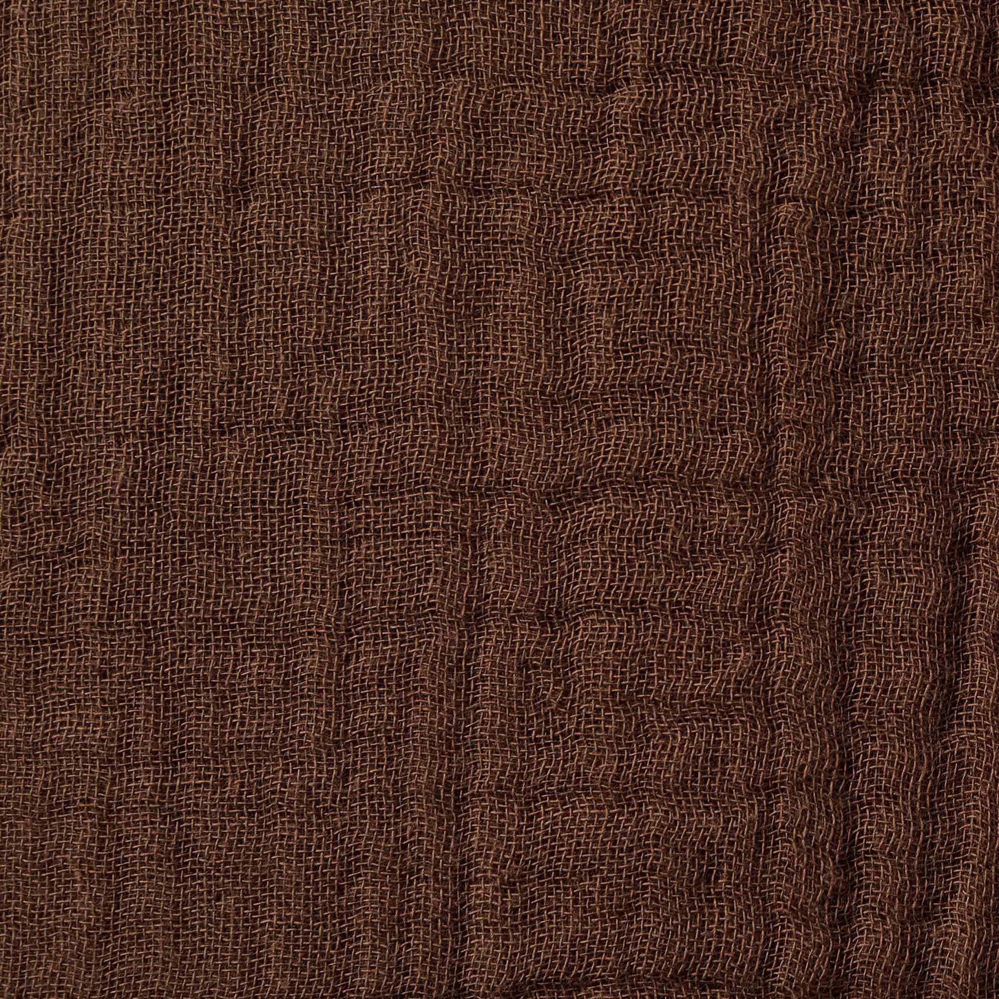 Savannah Set of 2 Tufted Muslin Cushion Covers - Chocolate - Image 4